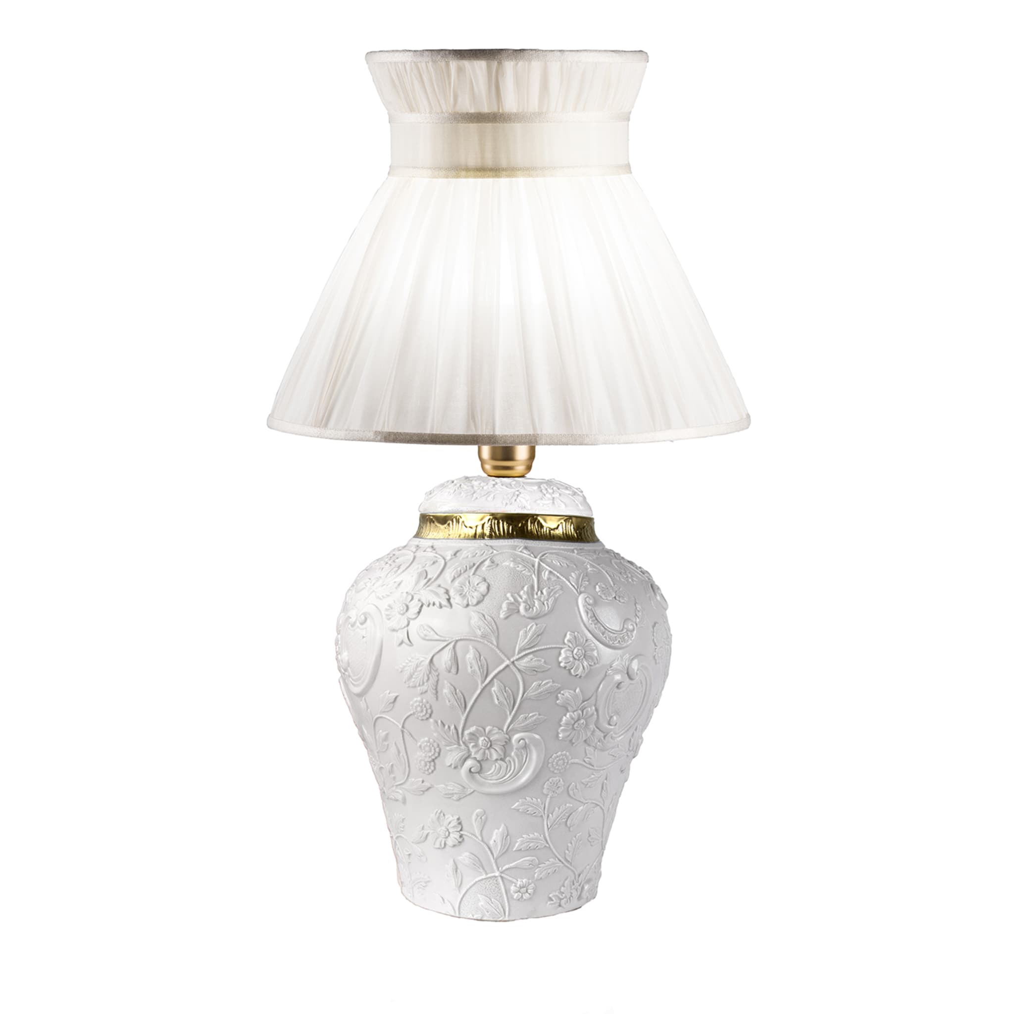 Taormina Kleine weiße Tischlampe - Hauptansicht