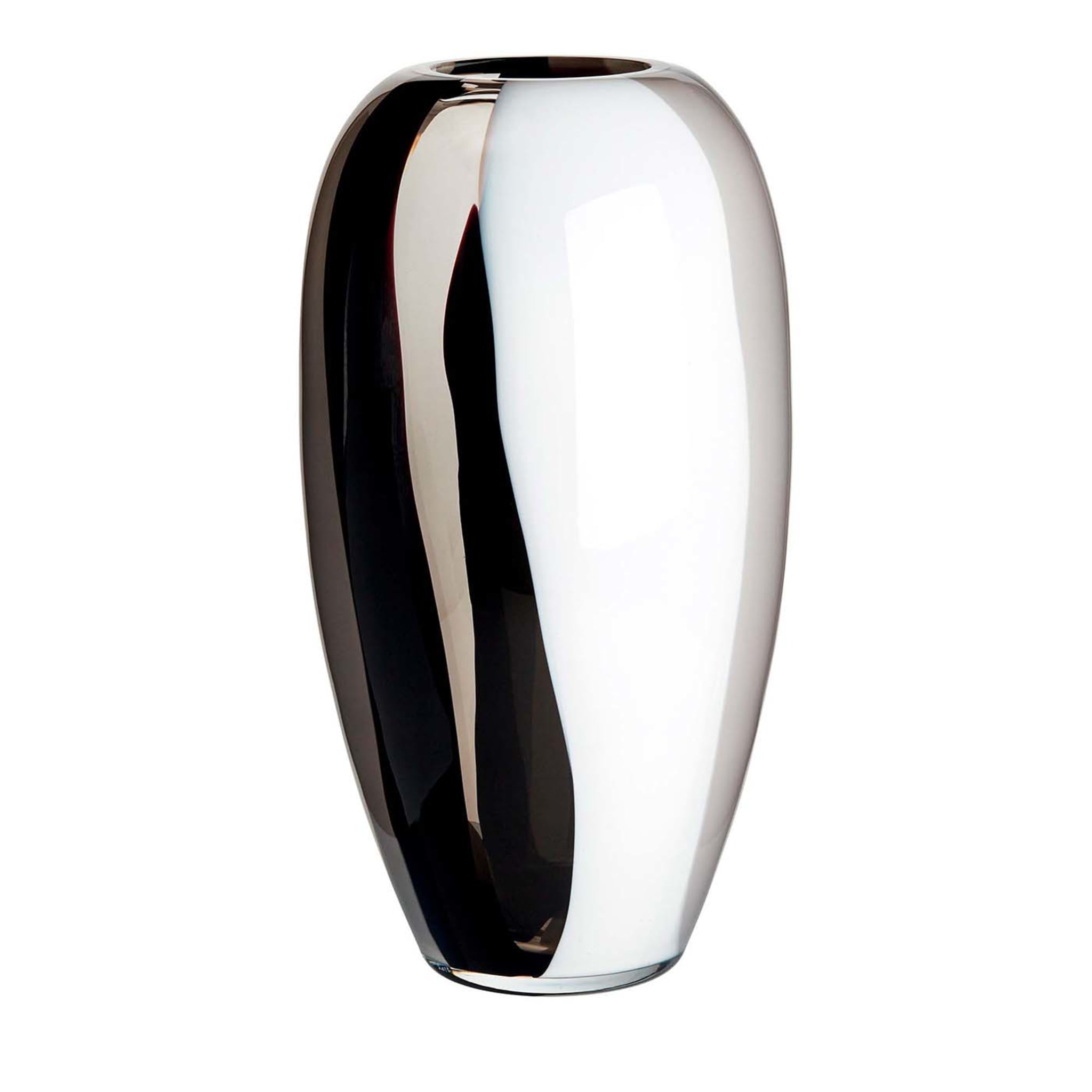 Ogiva Tall Striped Vase by Carlo Moretti - Main view