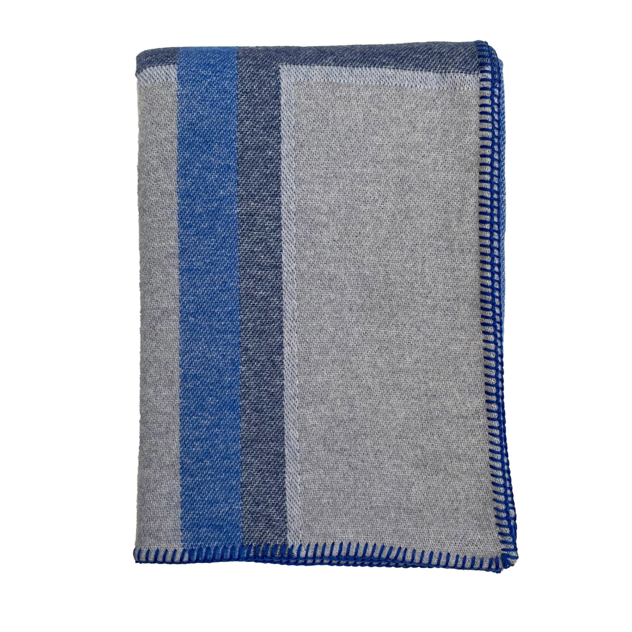 Cornice Blue & Gray Blanket - Main view