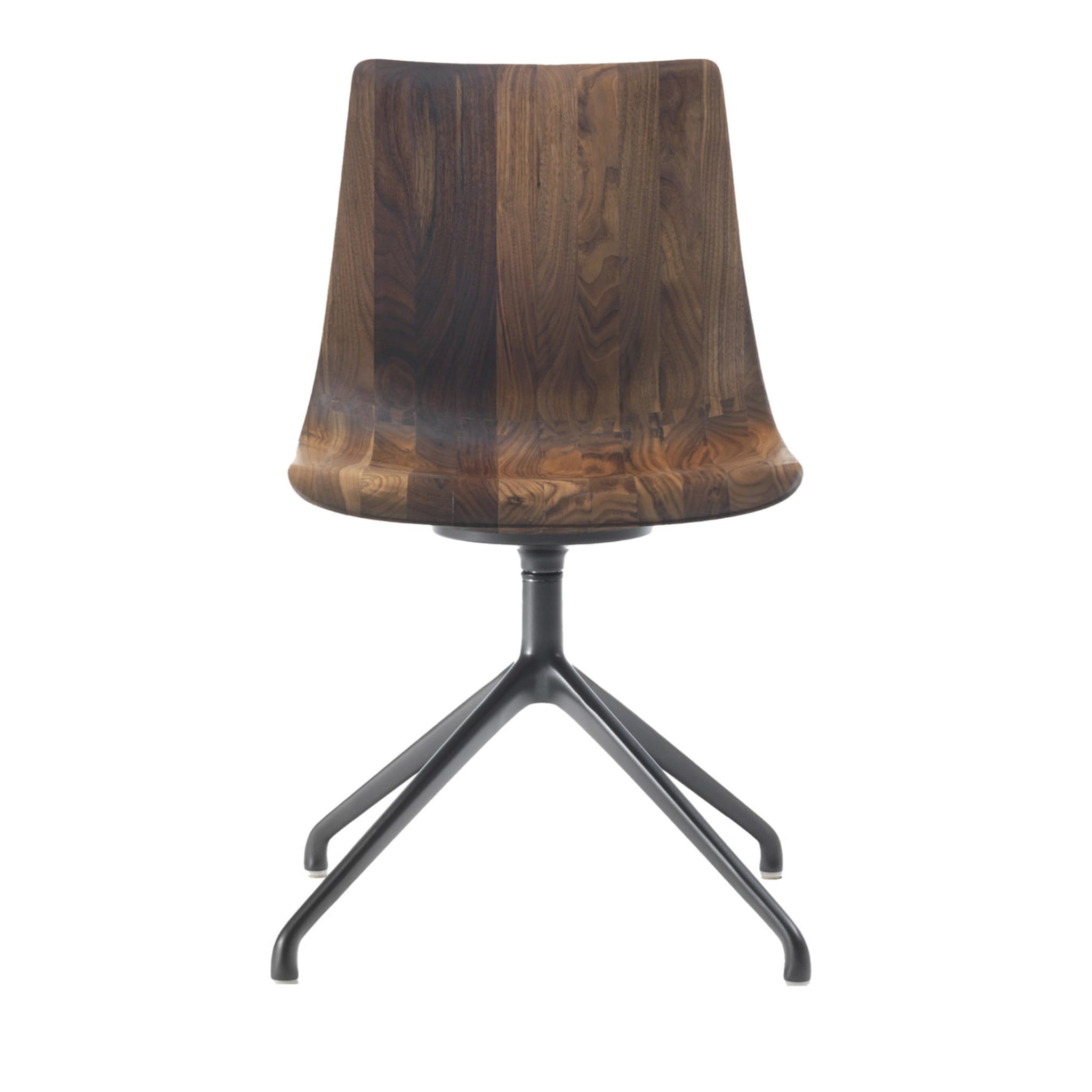Materia Swivel Walnut Chair by Claudio Bellini - Main view