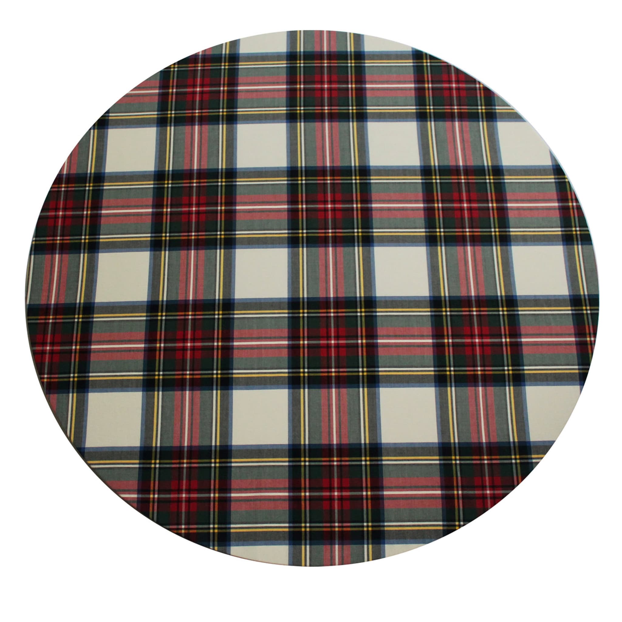 Set of 2 Cuffiette Extra-Small Round Tartan Placemats - Main view