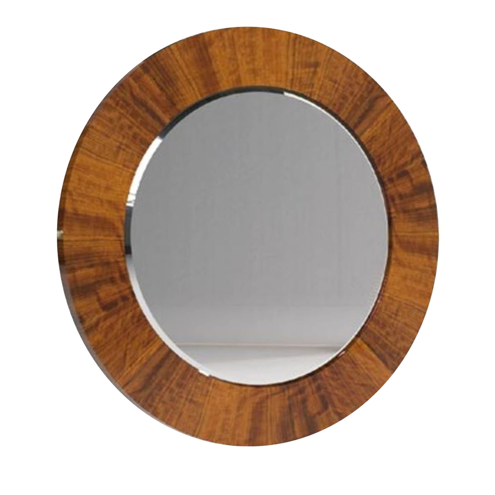 Circle Round Walnut Mirror - Main view