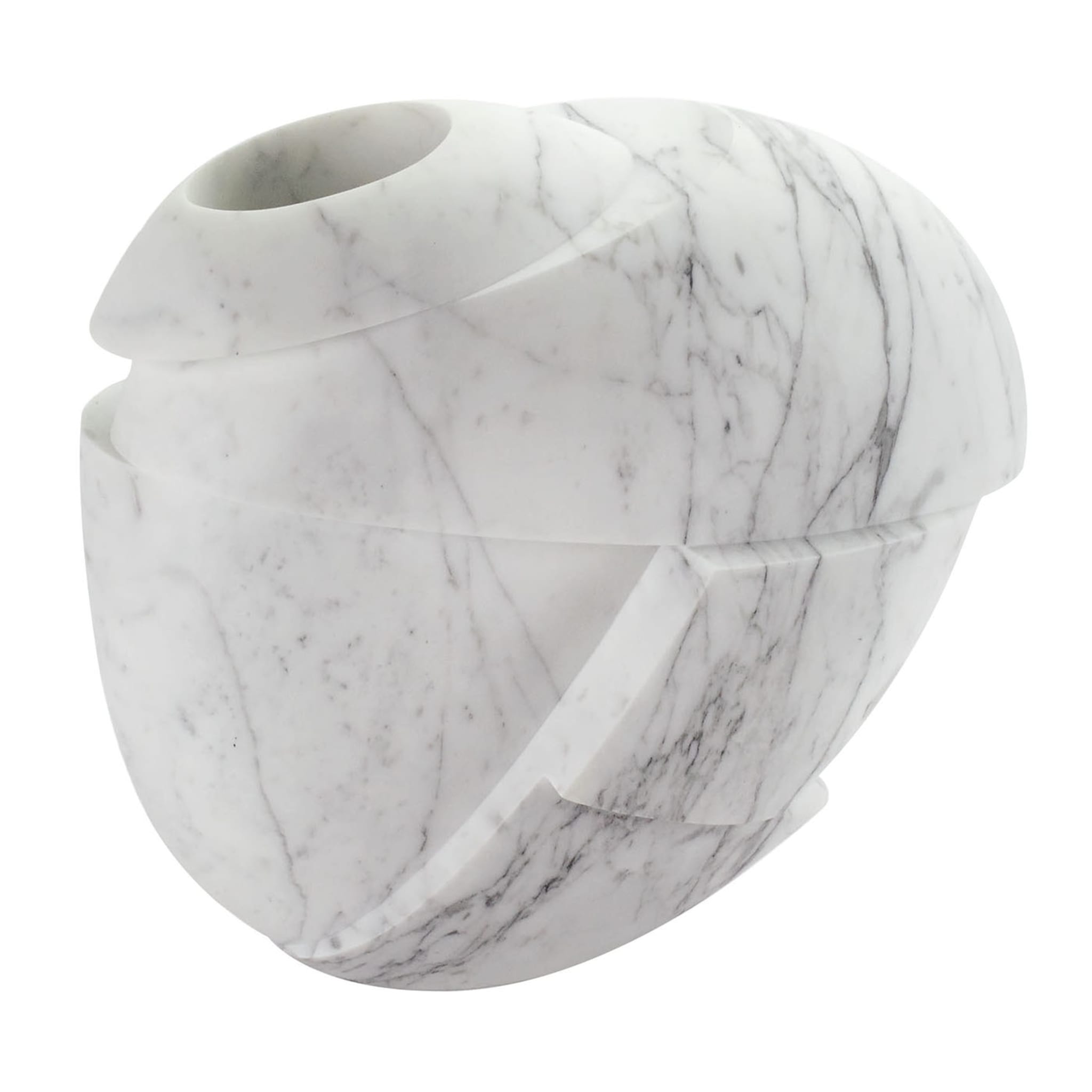 PV01 Vaso in marmo statuario - Vista principale