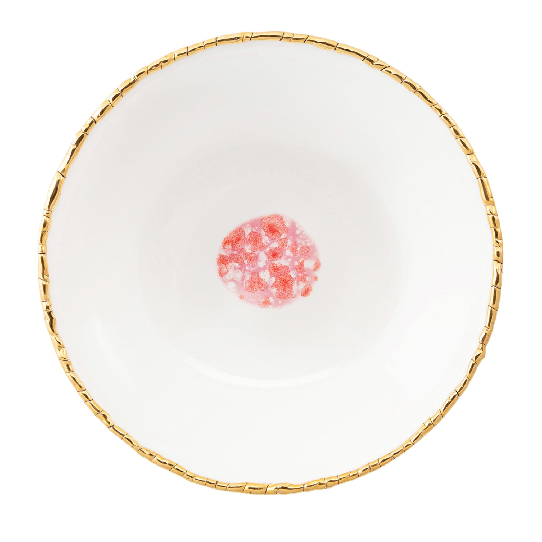 Berry Set of 2 White Soup Plates with Crackled Rim - Main view