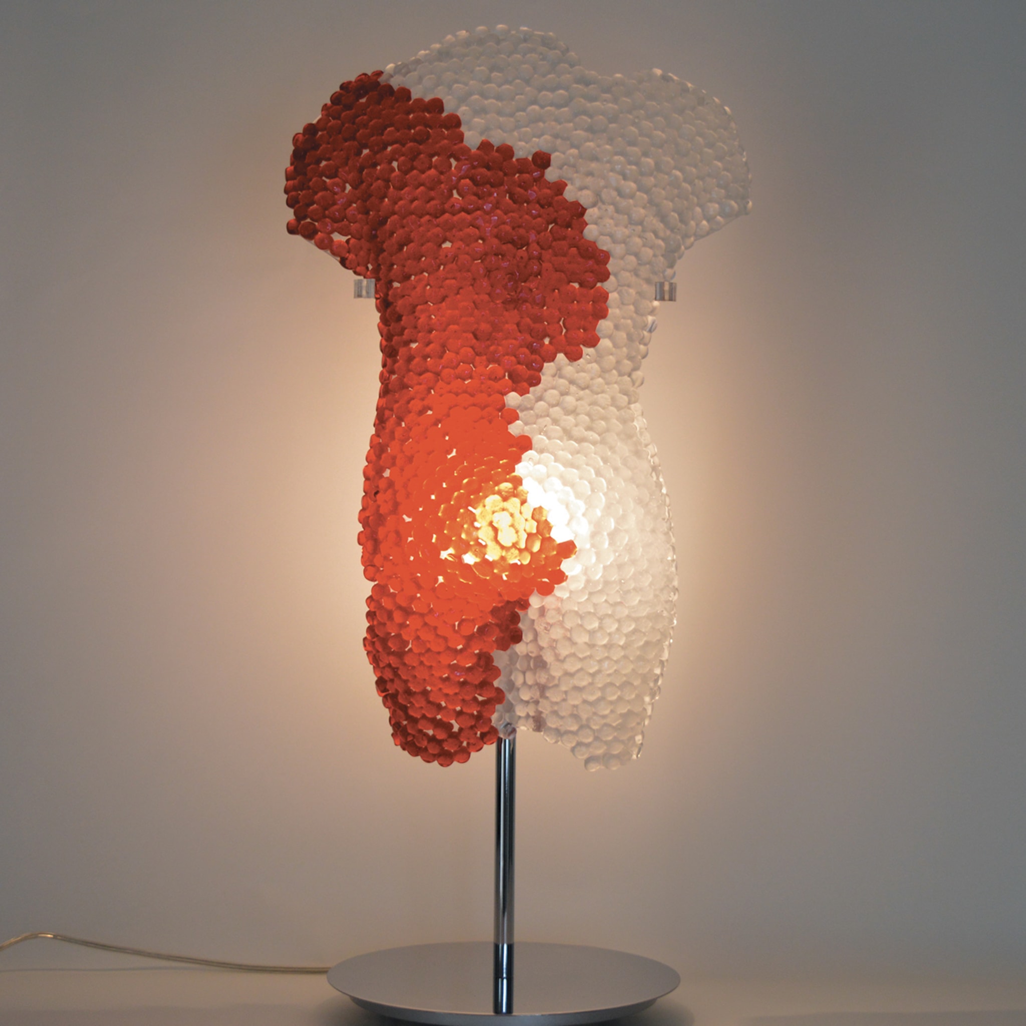 Body Crystal Red Sculpture with Backlit System - Alternative view 1