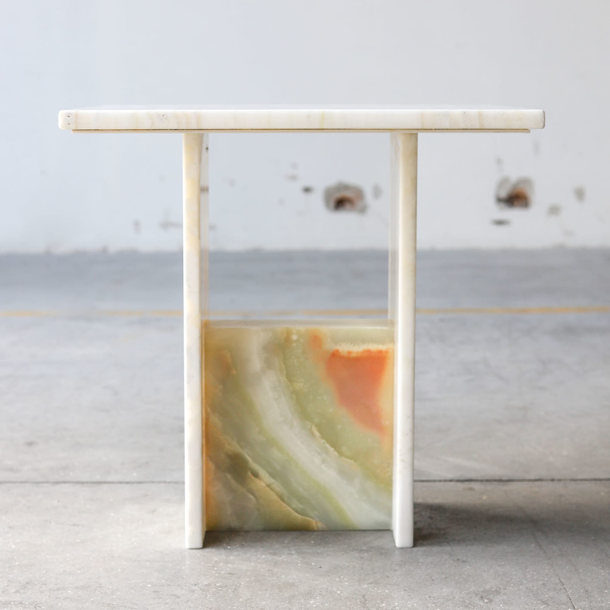 Onyx Ivory Marble Side Table - Alternative view 4