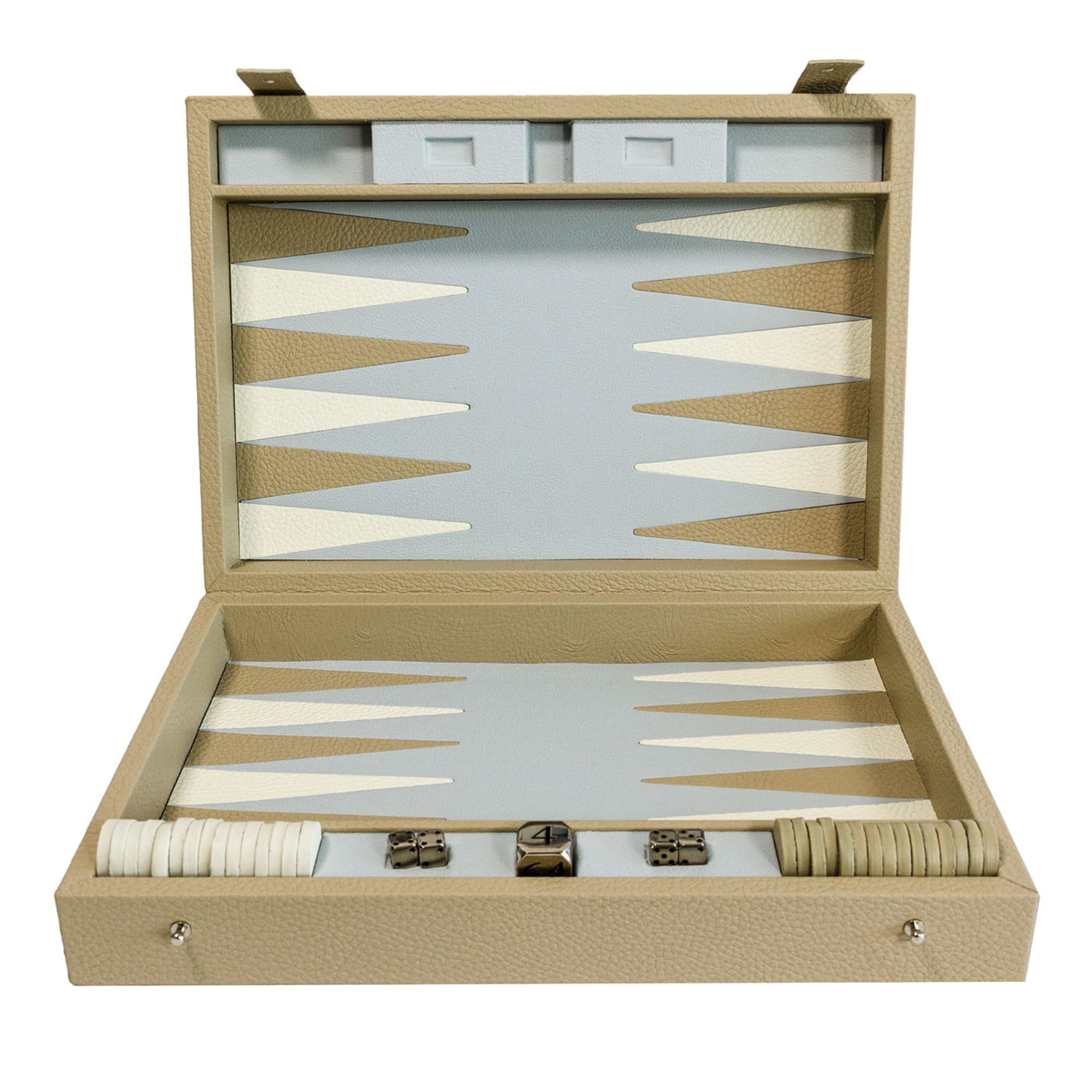 Juego de Caja Backgammon Beige - Vista principal