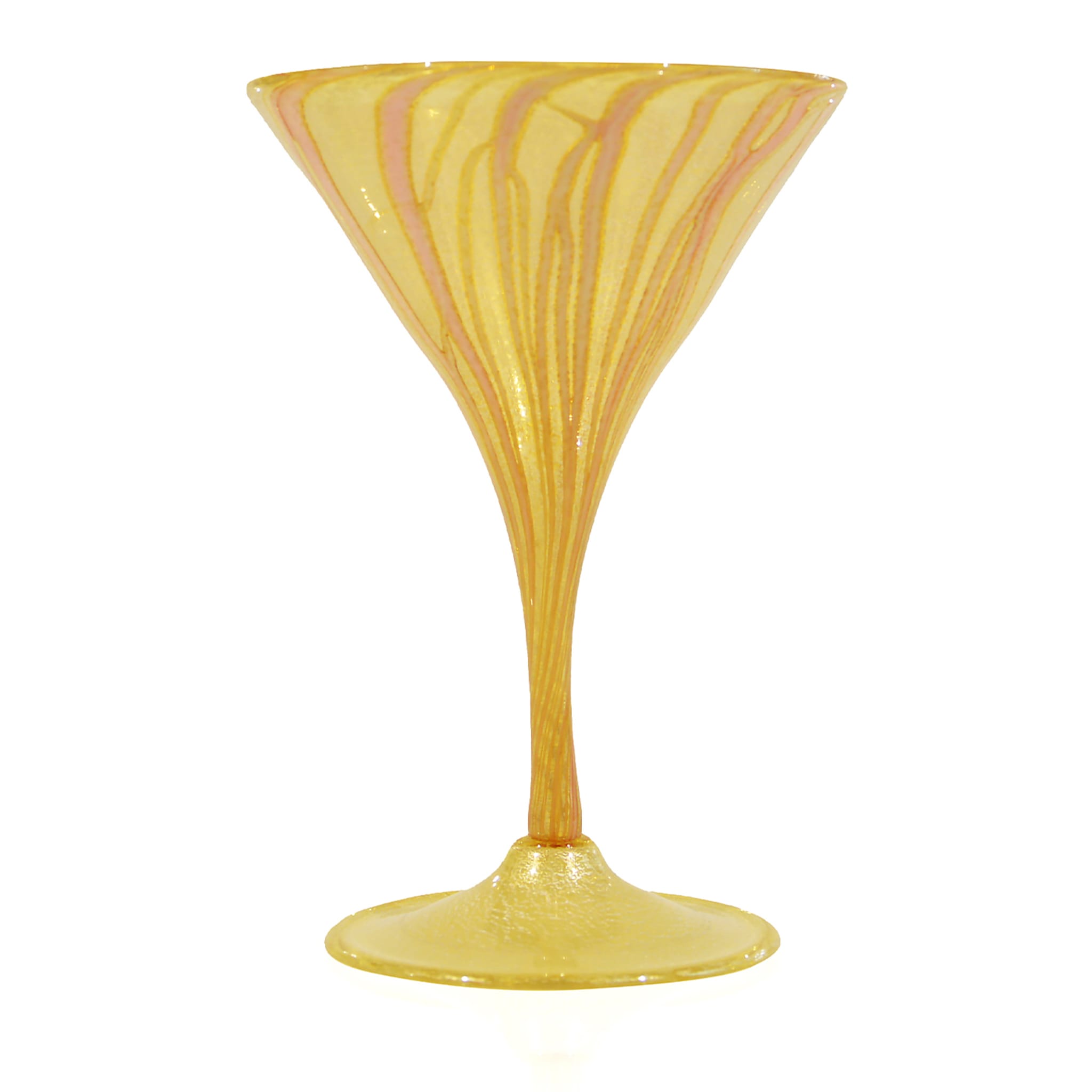 Bicchiere da Martini Laguna rosa e oro #1 - Vista principale