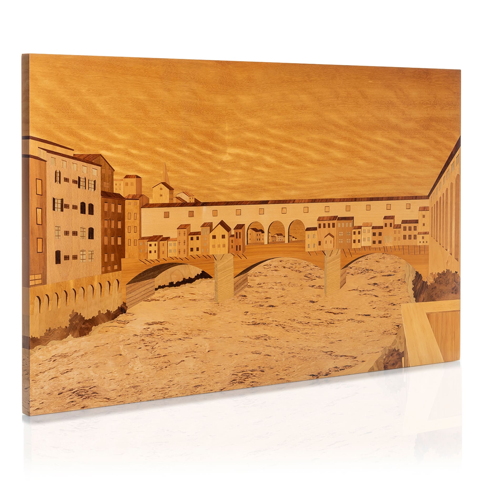 Ponte Vecchio Firenze Marquetry Panel - Alternative view 1