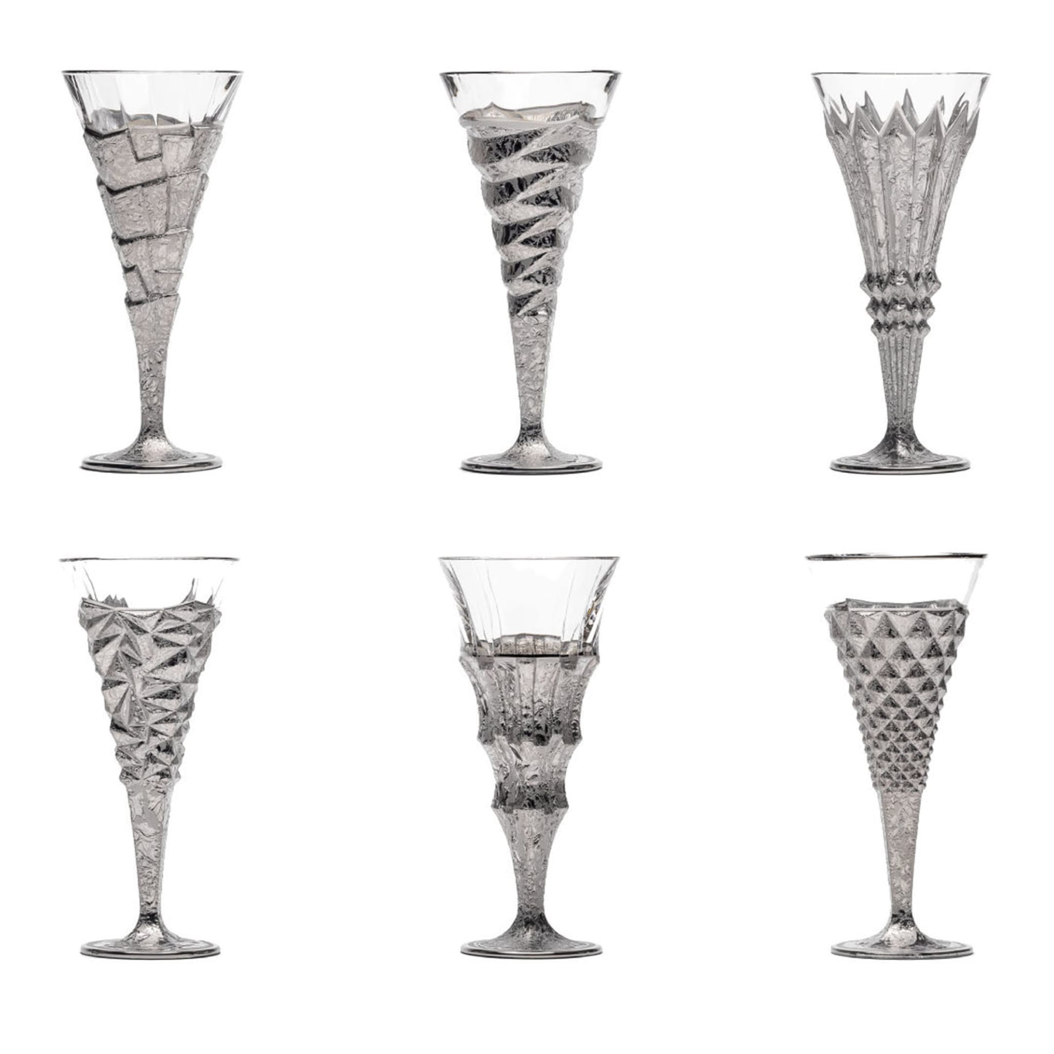 Set of Six Capriccio Champagne Flutes - Main view