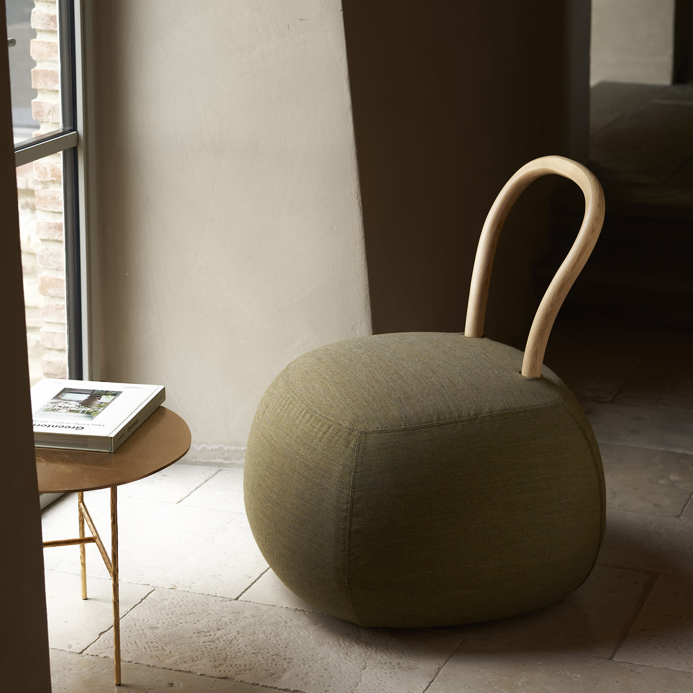 Yum Yum 66/B Olive-Green Lounge Chair by Lapo Ciatti - Opinion Ciatti