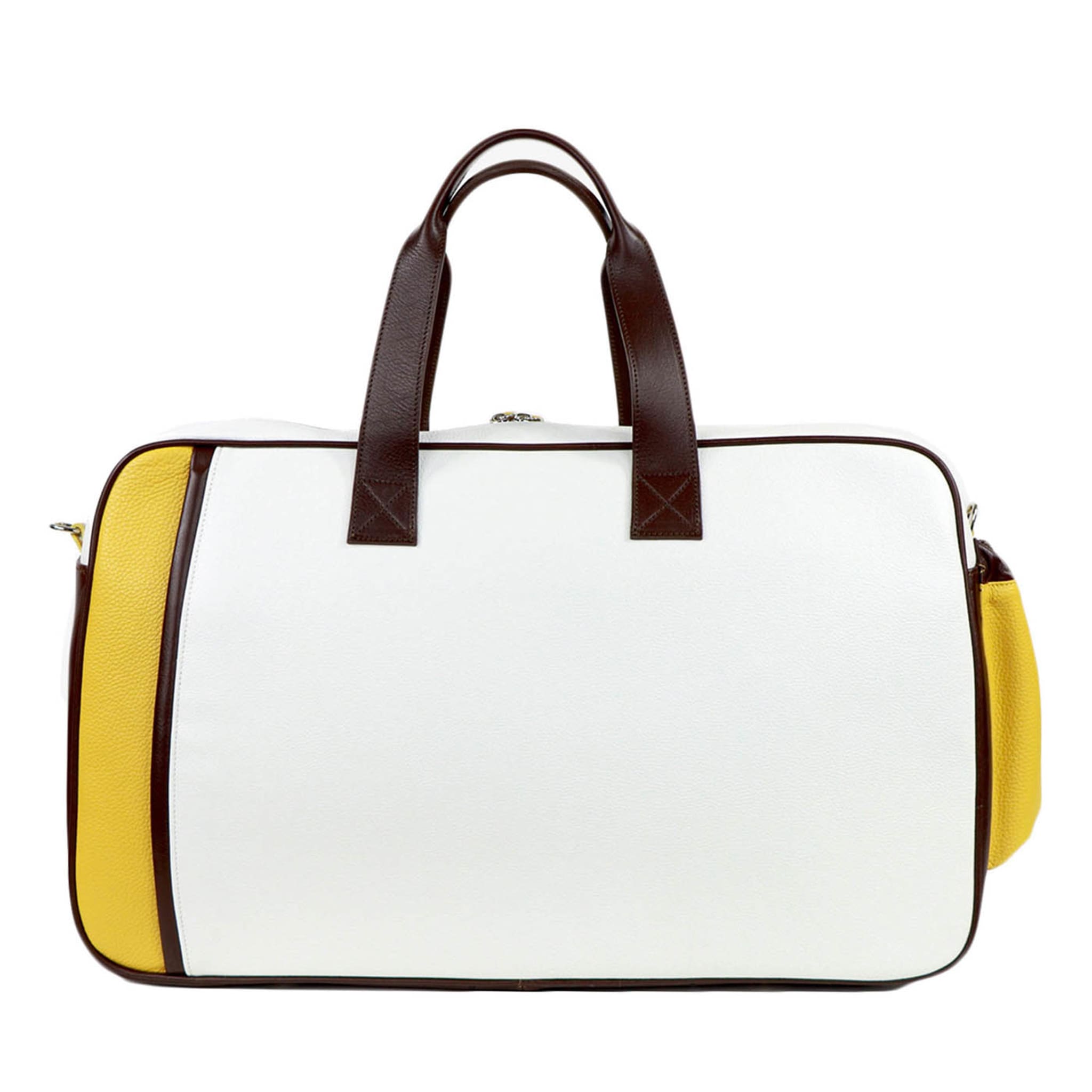 Sport White/Yellow/Brown Duffle Bag - Main view