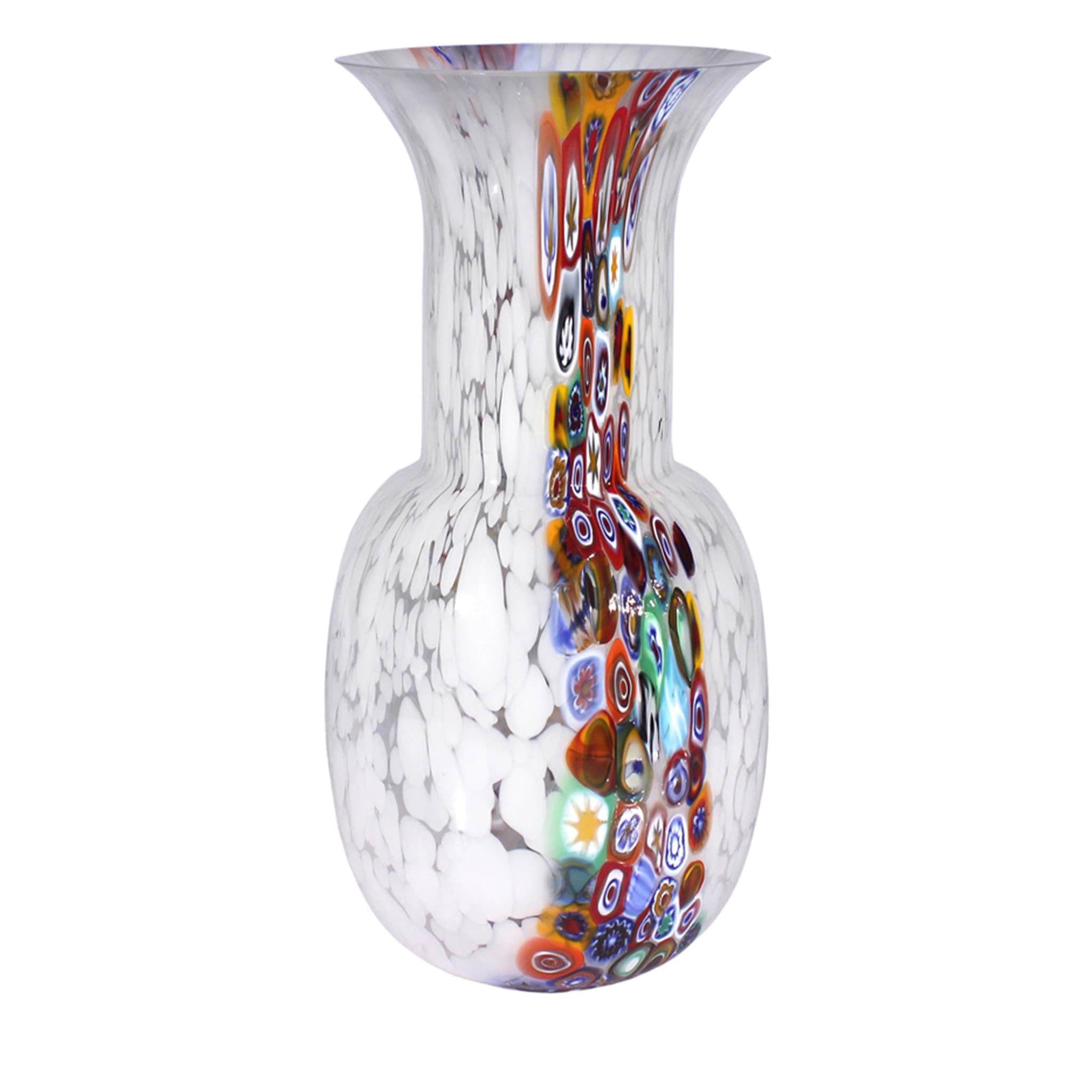 Weiße Murrina-Vase - Hauptansicht