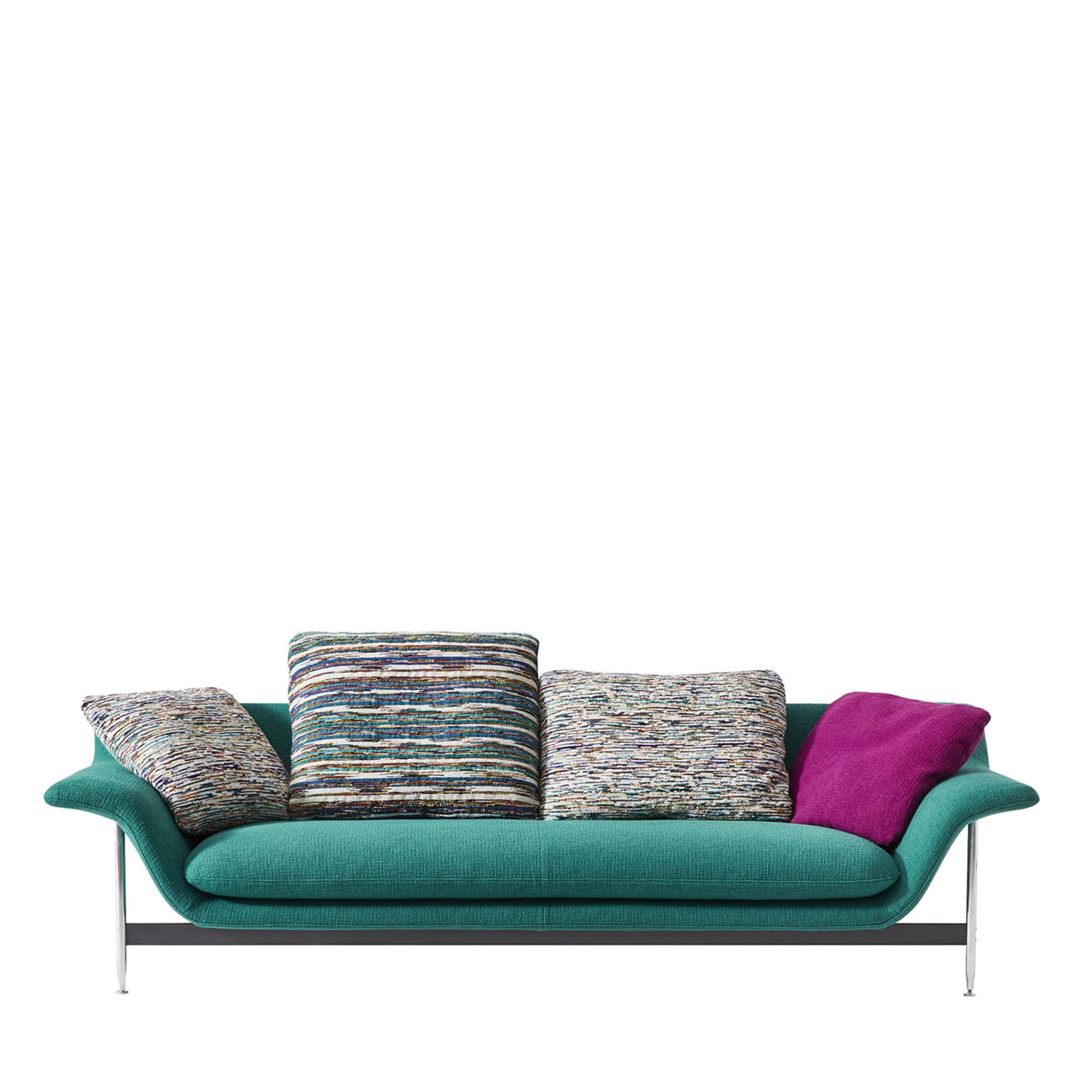 Esosoft 3-Seater Turquoise Sofa by Antonio Citterio - Main view