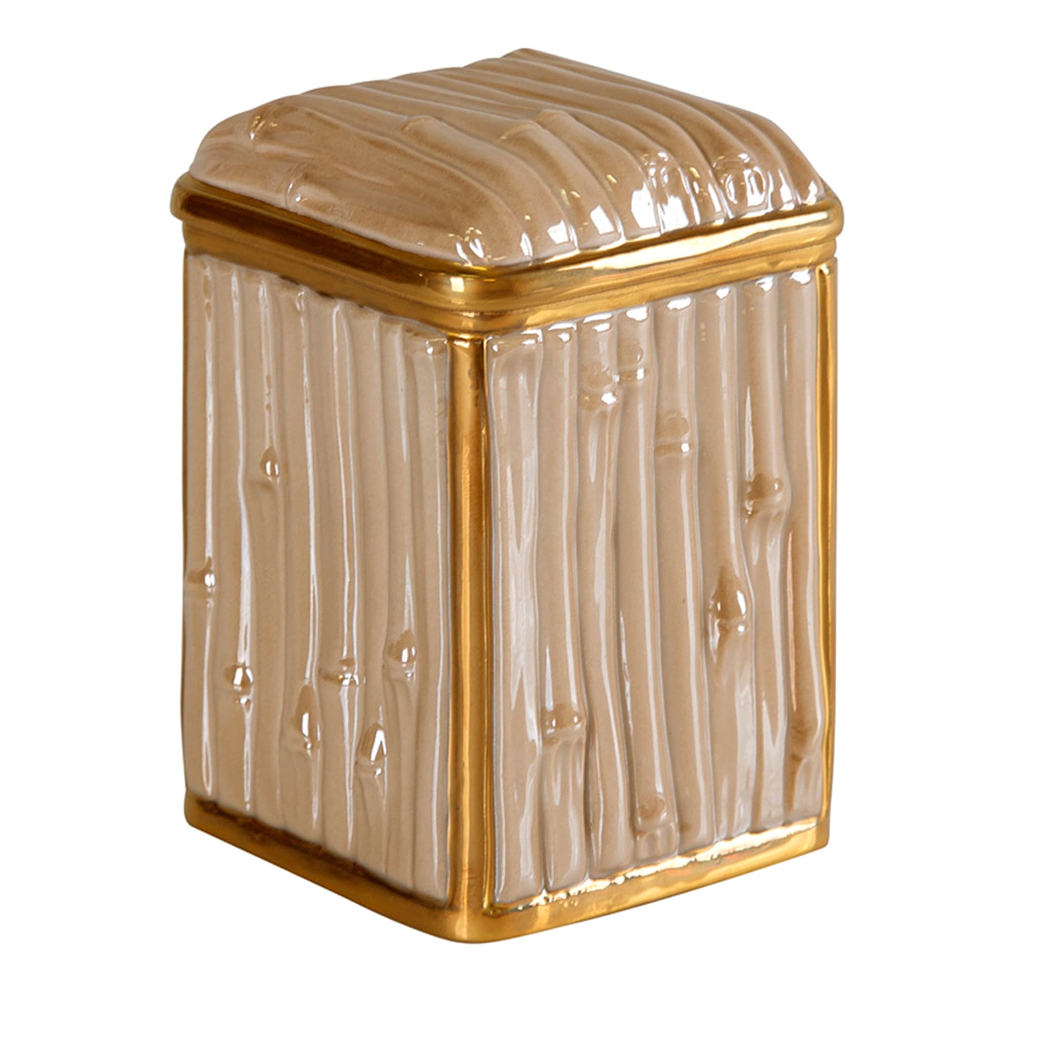 BAMBOO CANISTER - BEIGE - Main view