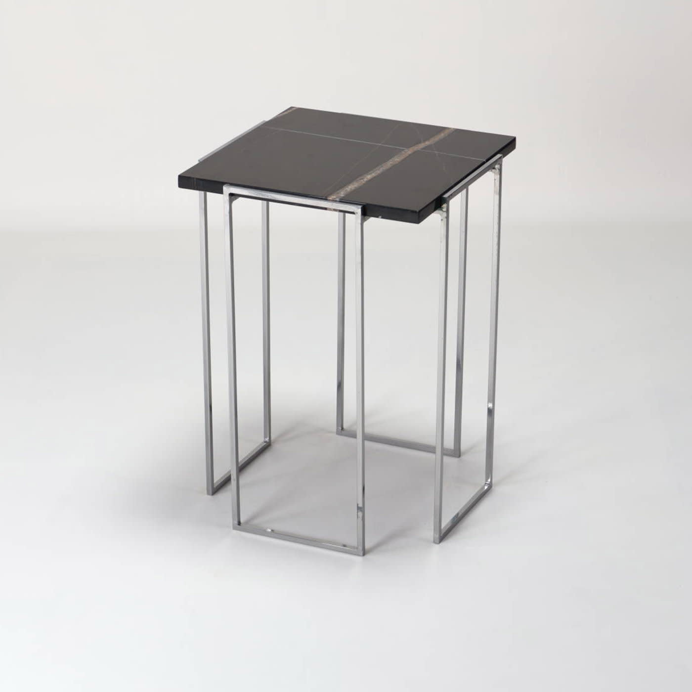 Kaus Cromo Nero Noir Side Table - DF DesignLab