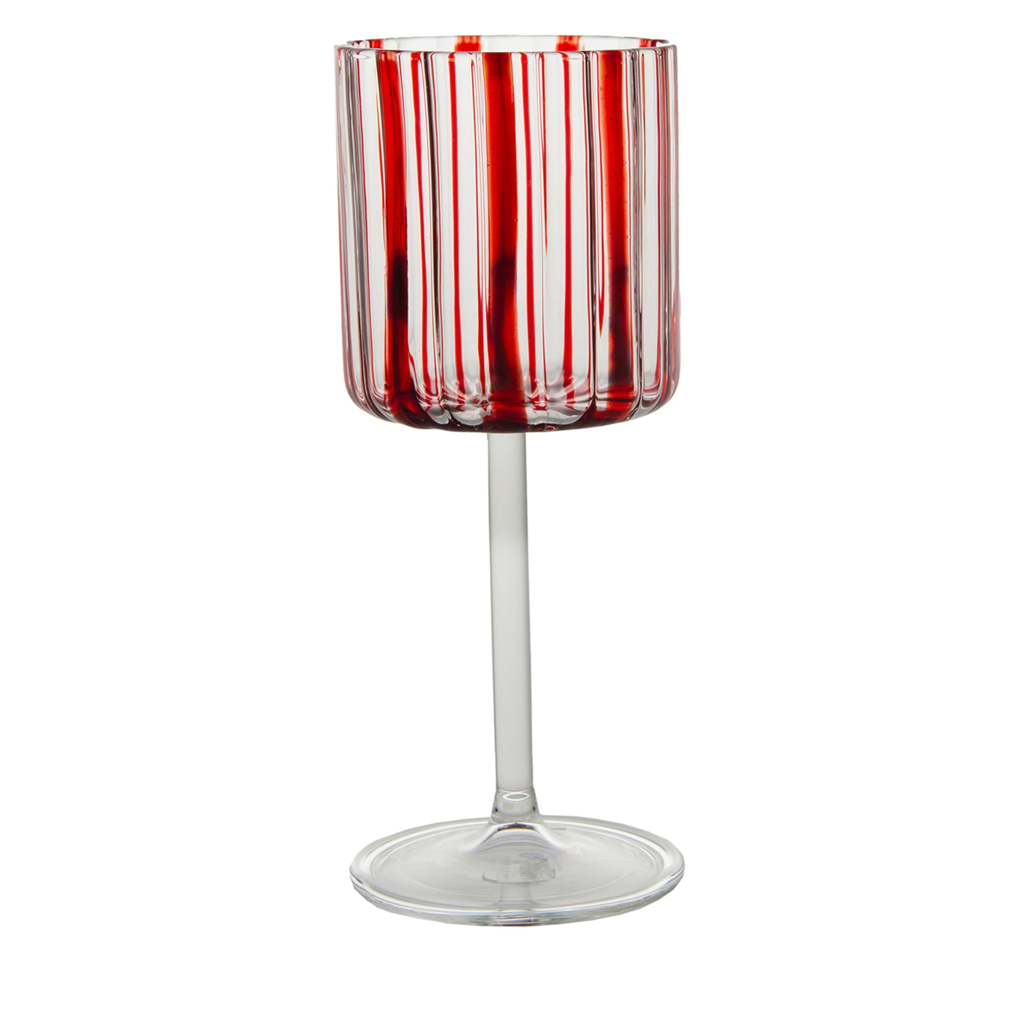 Red Stripes Wine Goblet - Main view