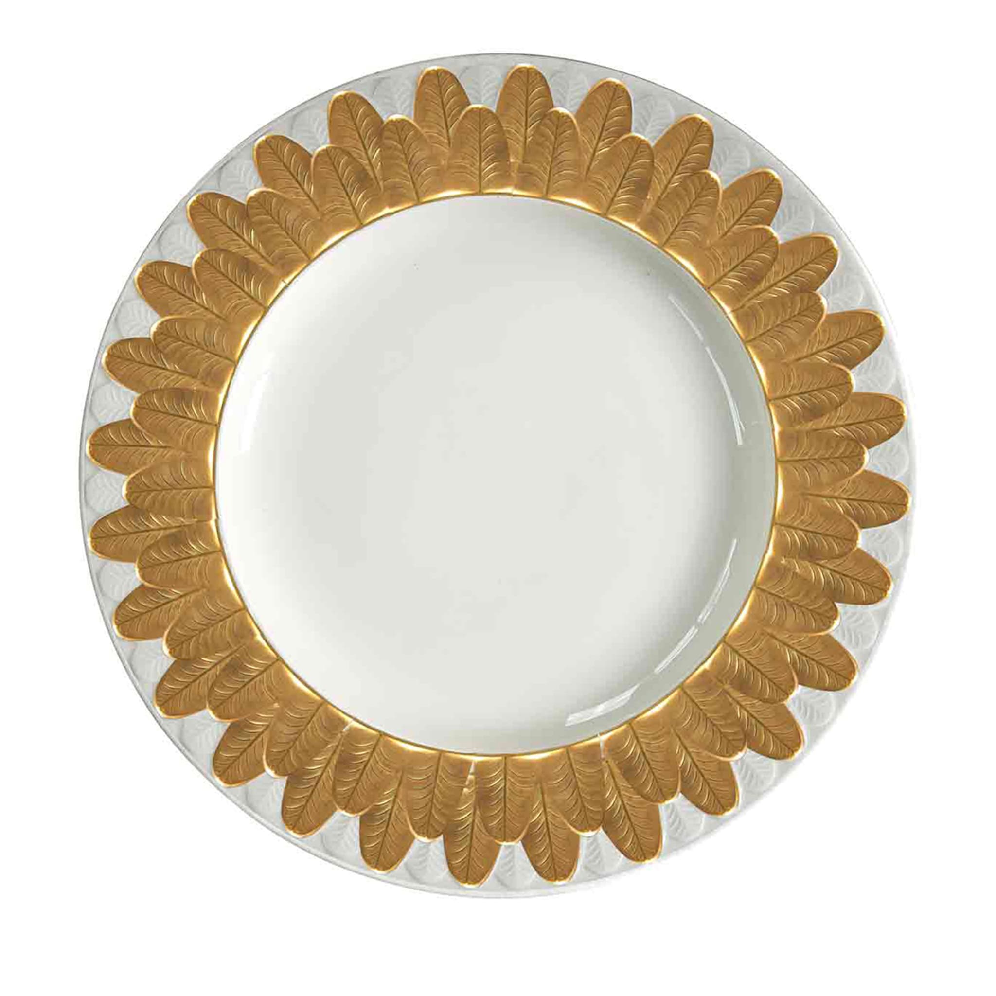 PEACOCK DINNER PLATE - GOLD #2 - Main view