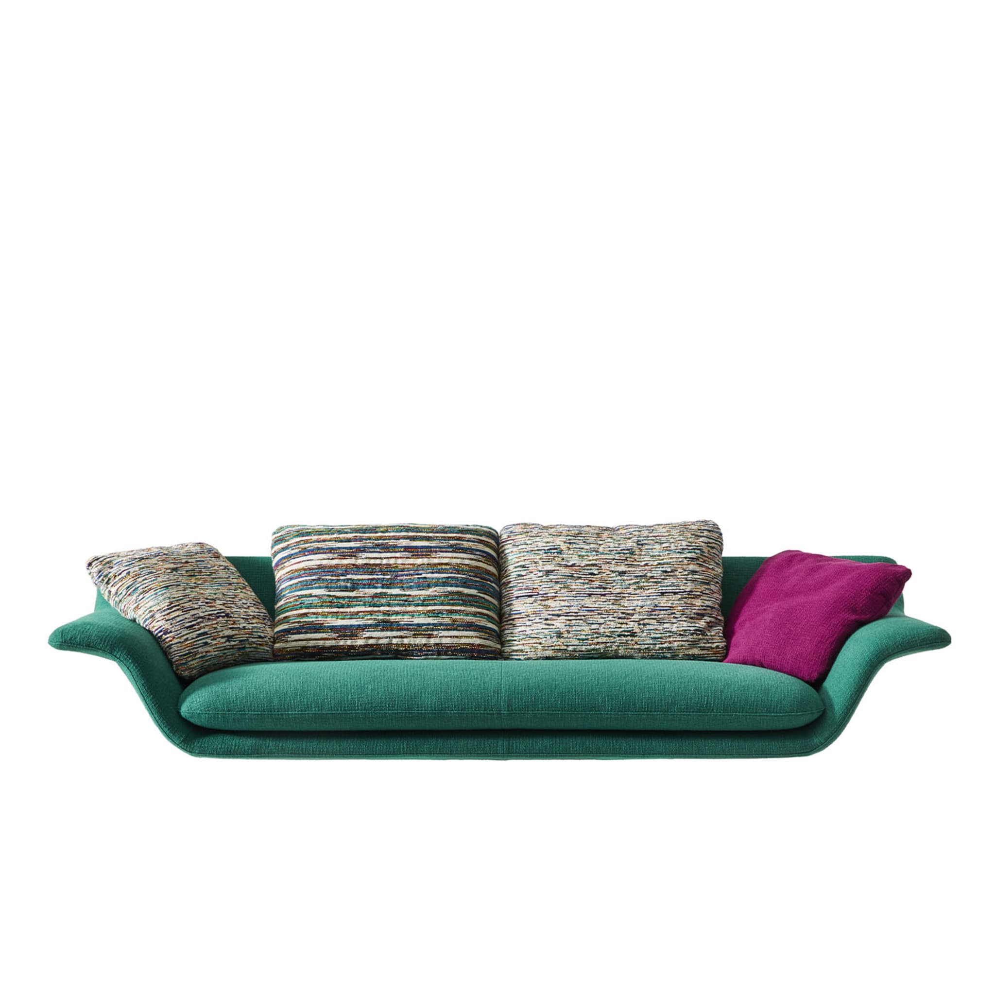 Esosoft 3-Seater Turquoise Sofa by Antonio Citterio - Alternative view 1