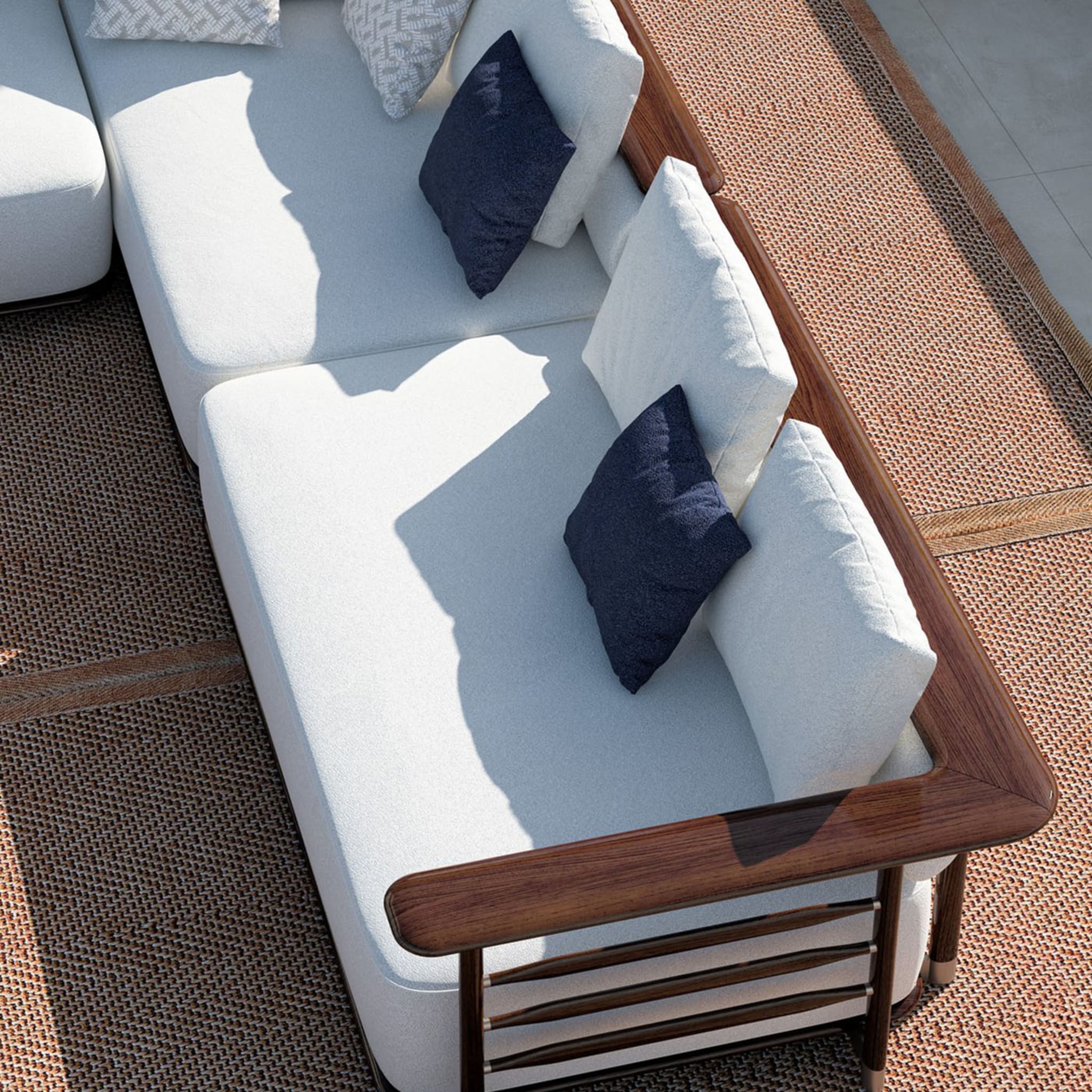 Pedro Weißes modulares Sofa  - Alternative Ansicht 2