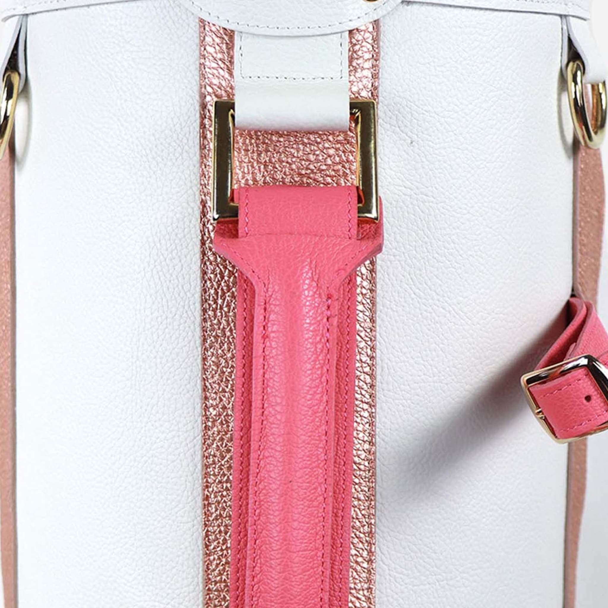 Imperiale Pink & White Leather Golf Bag - Alternative view 5