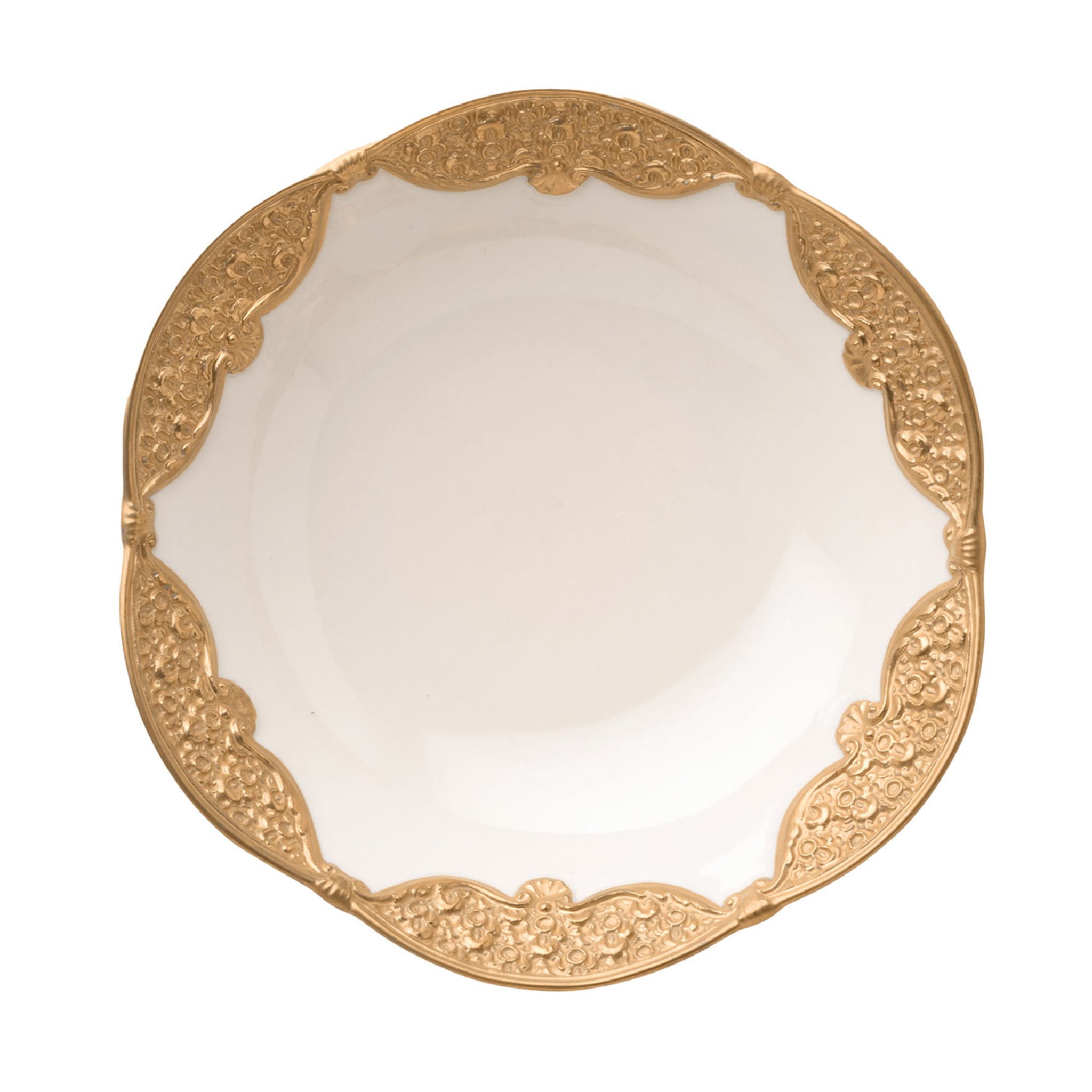 Caterina Set of 2 White & Gold Bowls - Main view