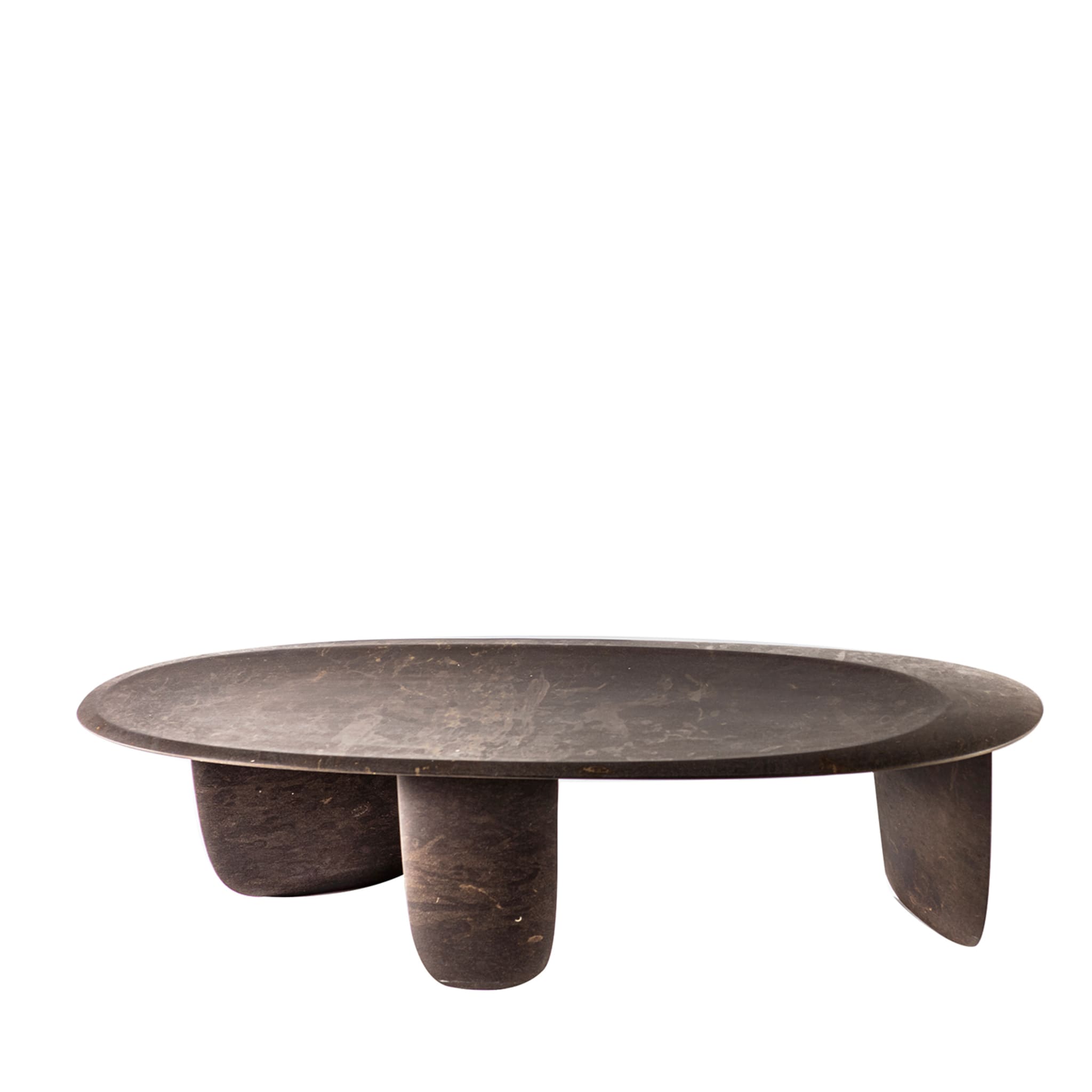 Sesi A Brown Low Coffee Table in Pietra Pece by Martinelli Venezia Studio - Main view