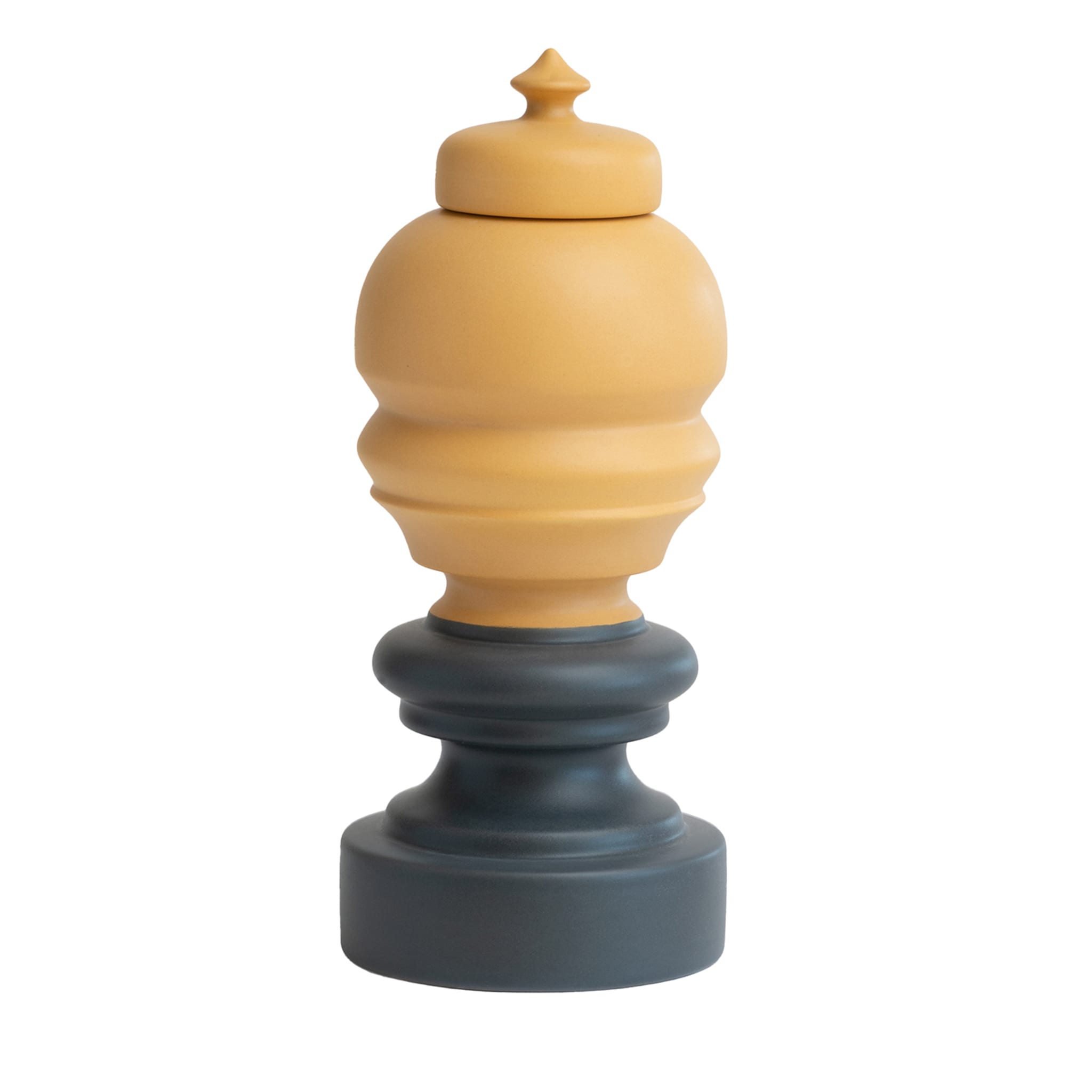Regina Gray and Yellow Chess Statuette - Main view
