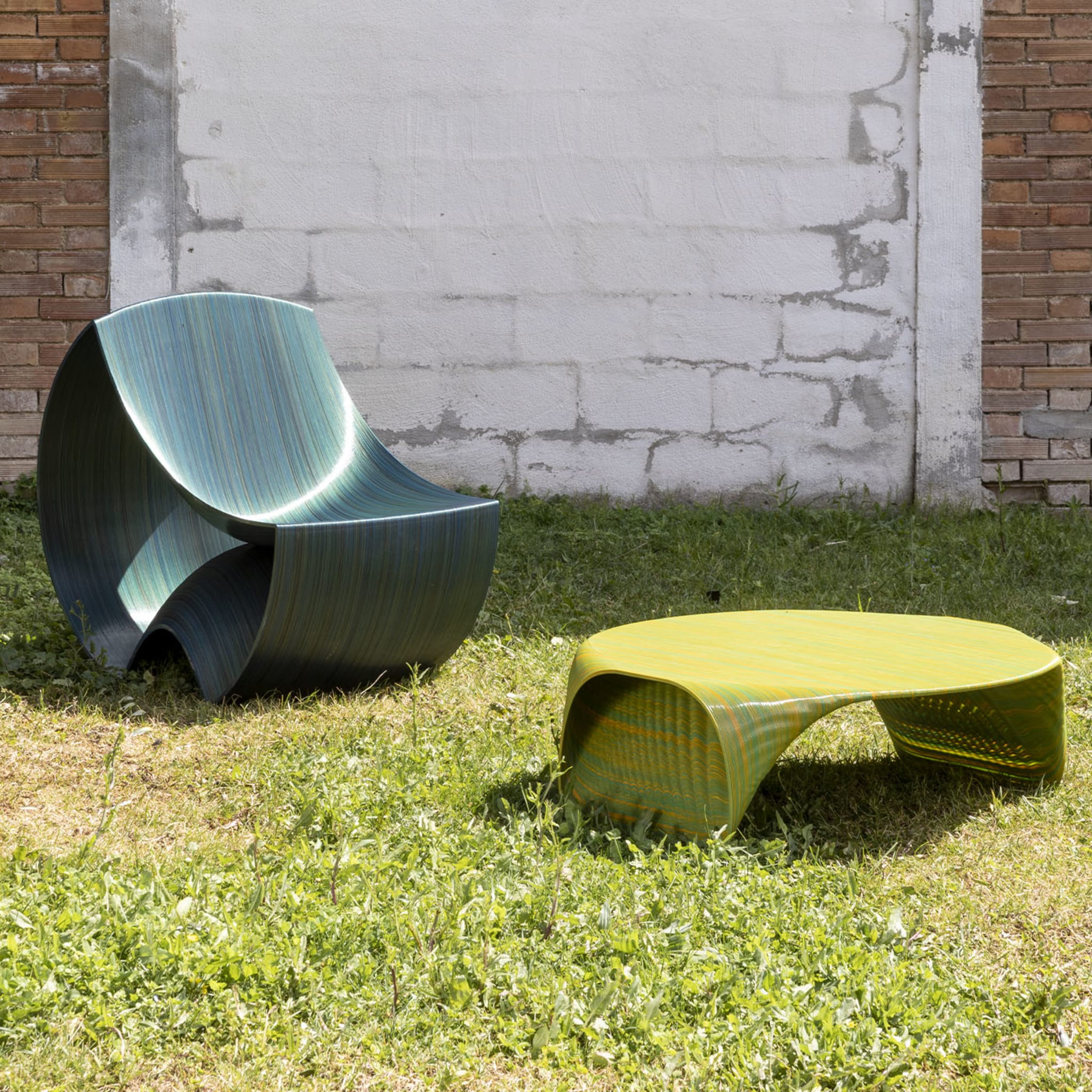 Capri Green Lounge Chair - Vista alternativa 1