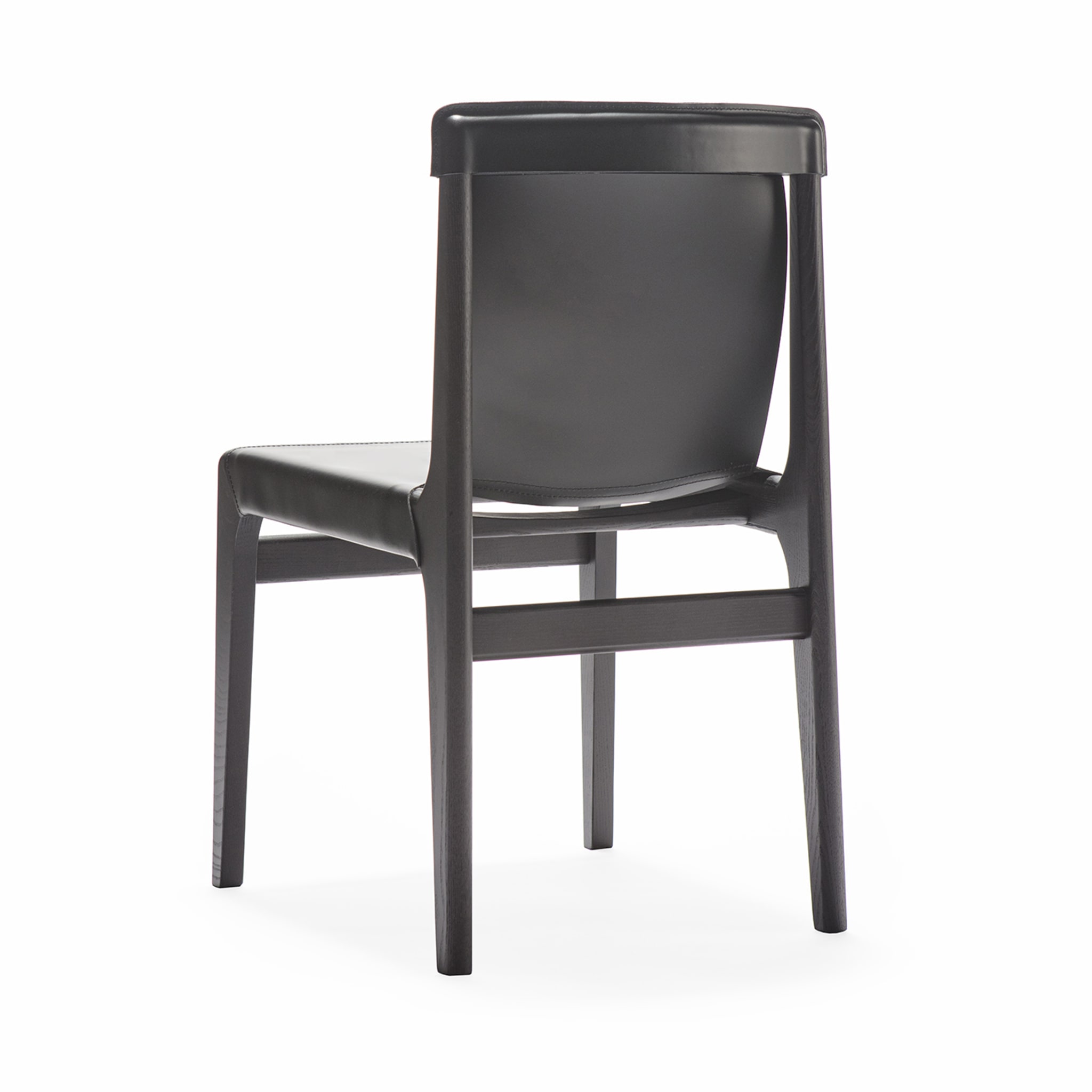 Burano Black Leather Chair by Balutto Associati - Alternative view 1
