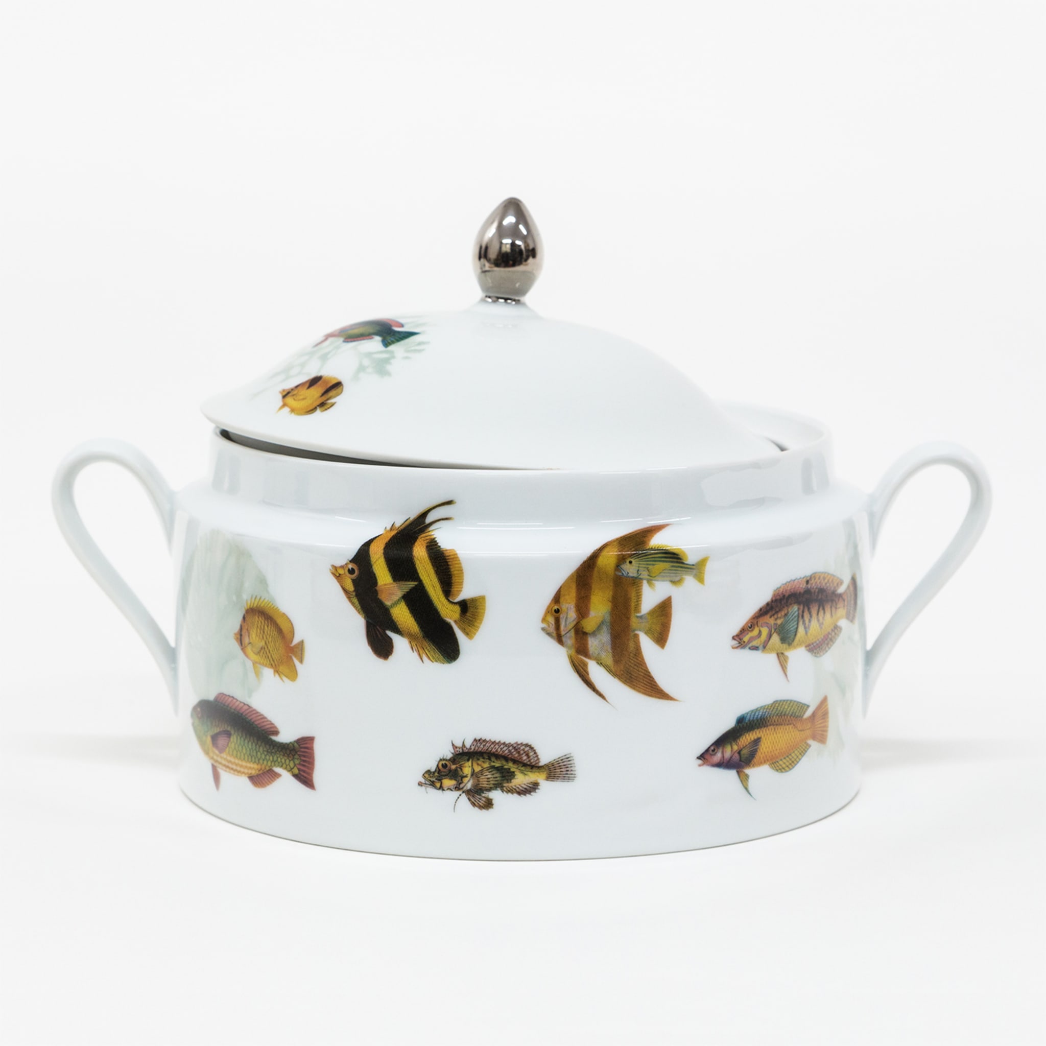 Amami Porcelain Tureen With Tropical Fish - Alternative view 1