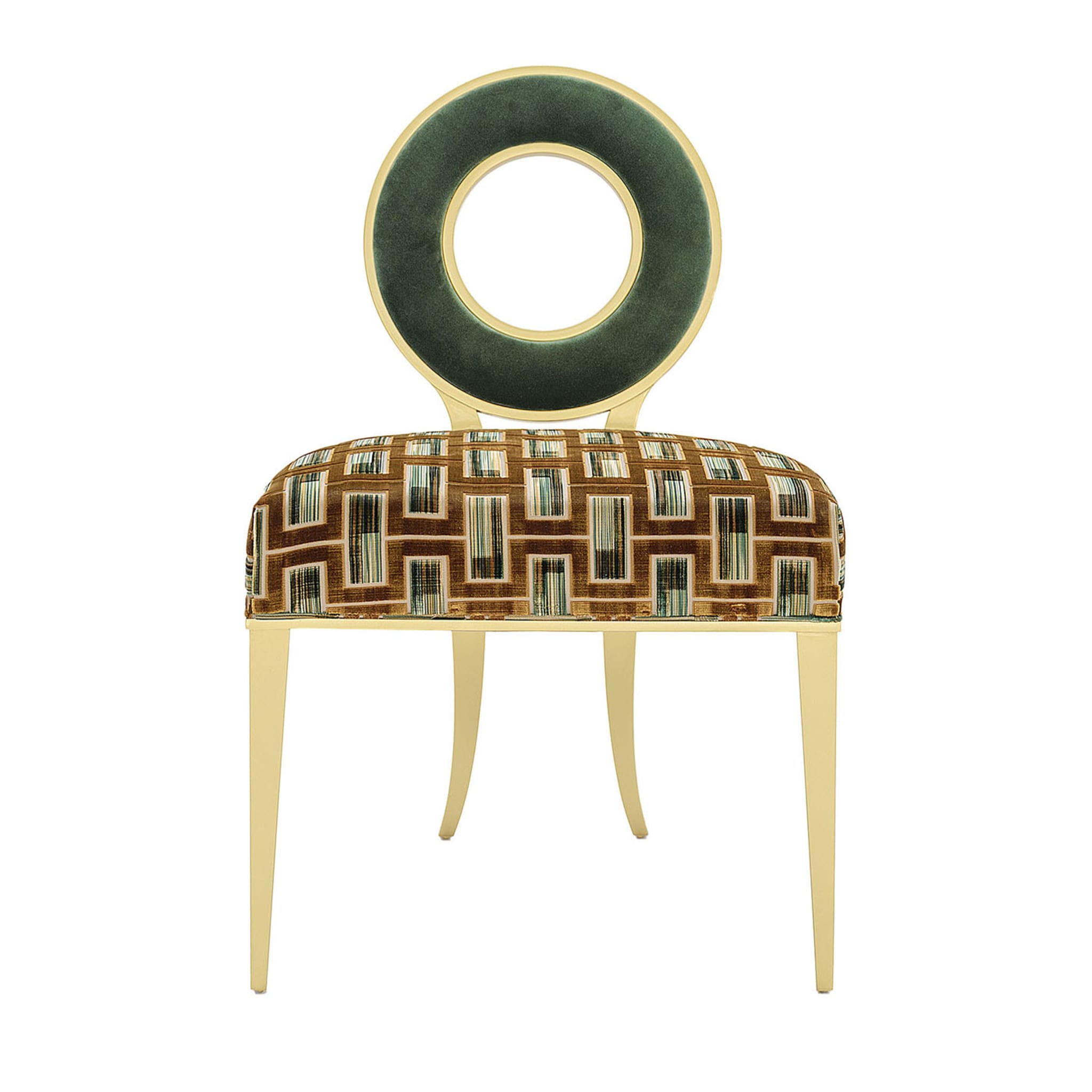 Chaise New Moon Golden &amp; Green - Vue principale