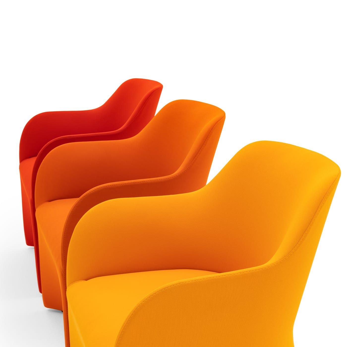 Maggy Big Orange Armchair by Basaglia + Rota Nodari - Viganò & C.