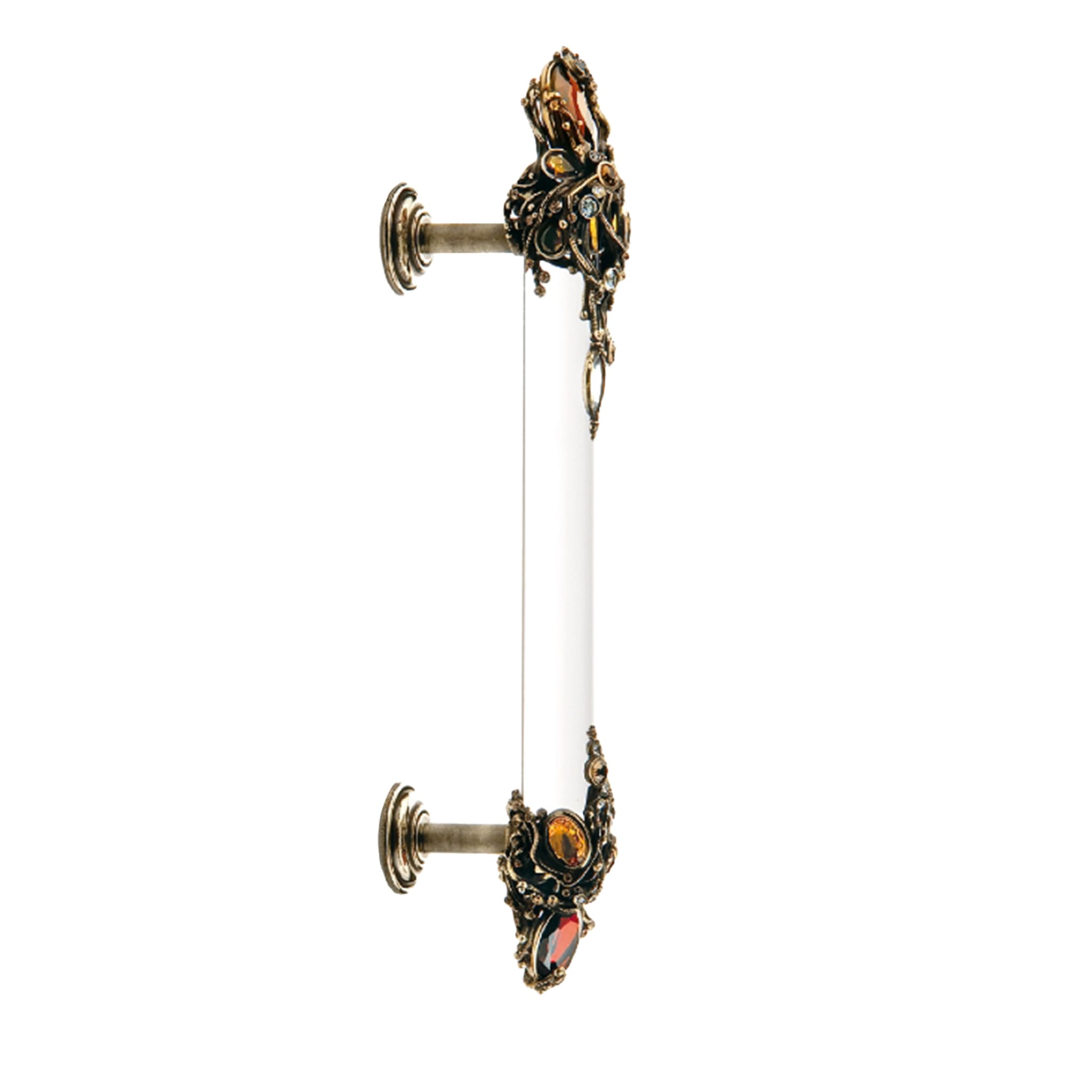 MC 05 Golden D-Pull Handle with Amber Gemstones - Main view