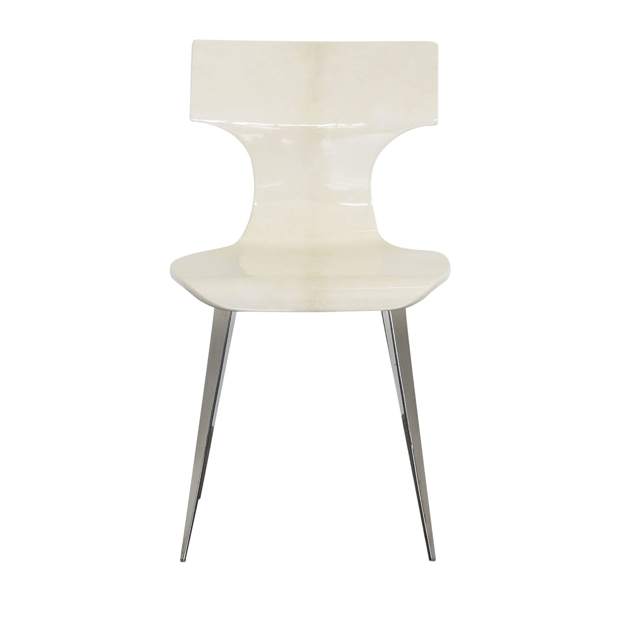 Design-Stuhl aus Ziegenleder - Hauptansicht
