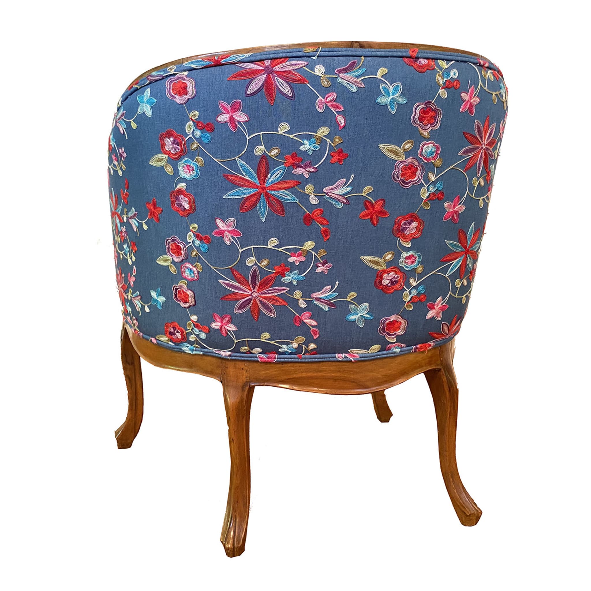 Embroidered Floral Cockpit Armchair - Alternative view 4