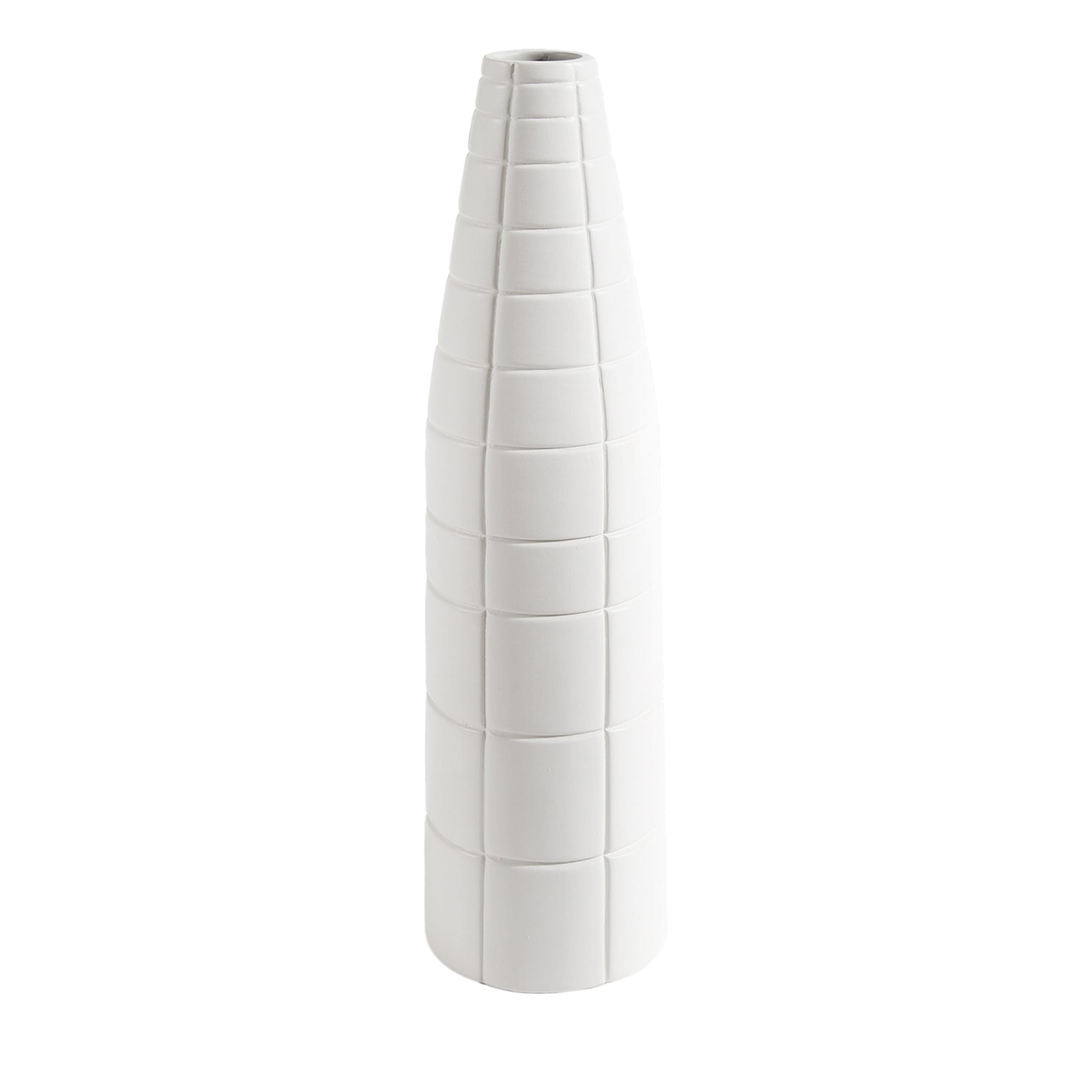 Vase en céramique blanche Rikuadra #4 - Vue principale