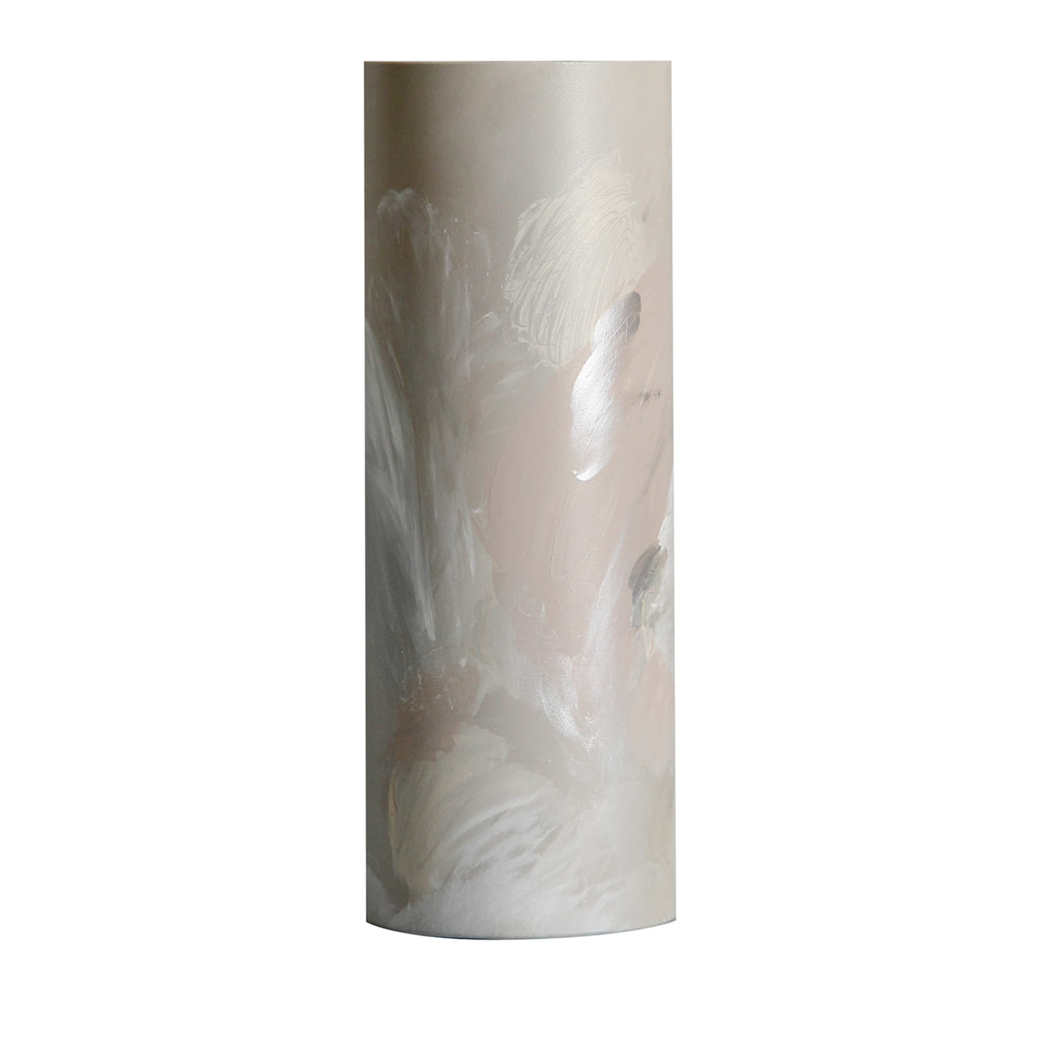 Flora S Cylindrical Beige Vase by Gabriela Azar Rubagotti #2 - Main view