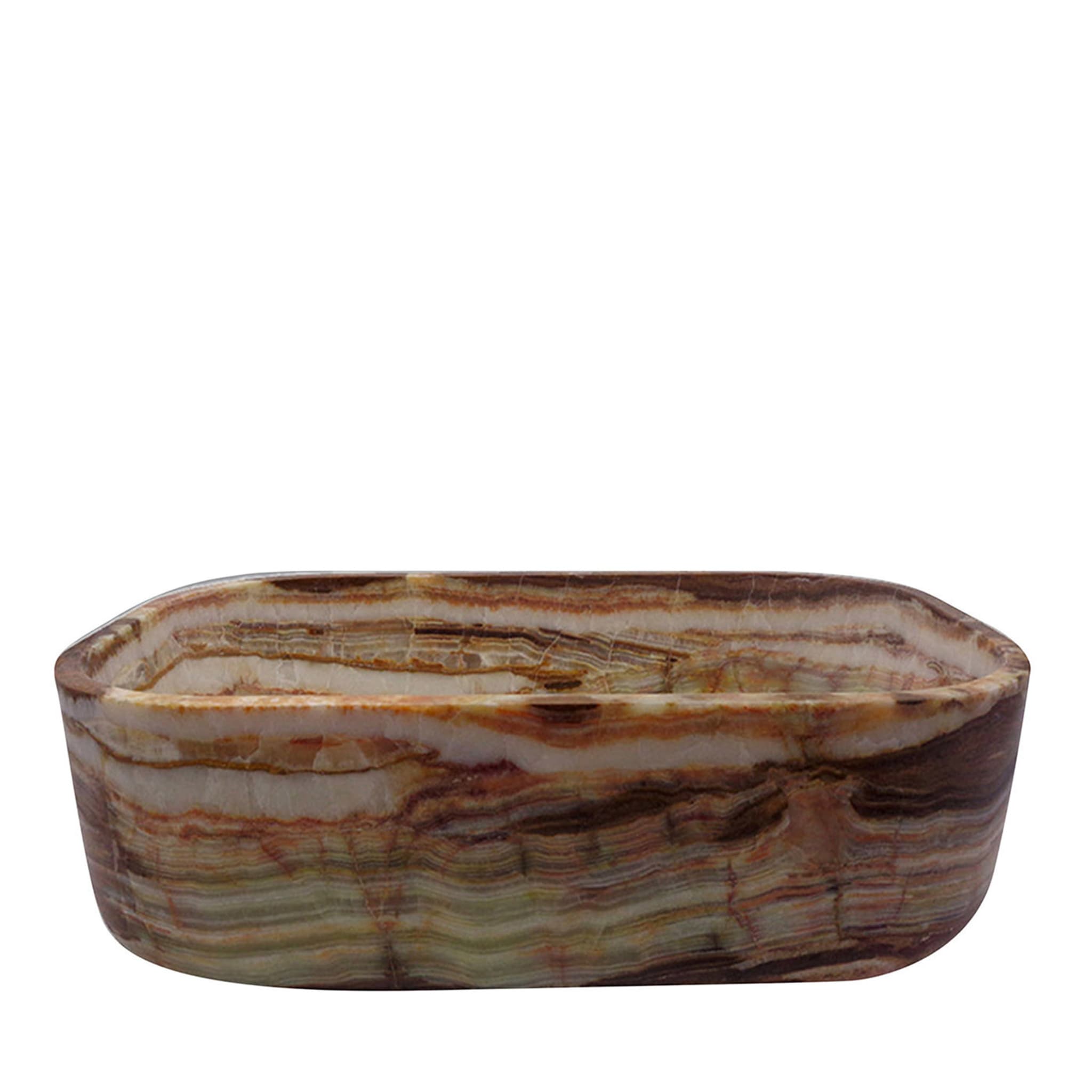 Rounded Rectangular Multicolor Onyx Sink - Main view