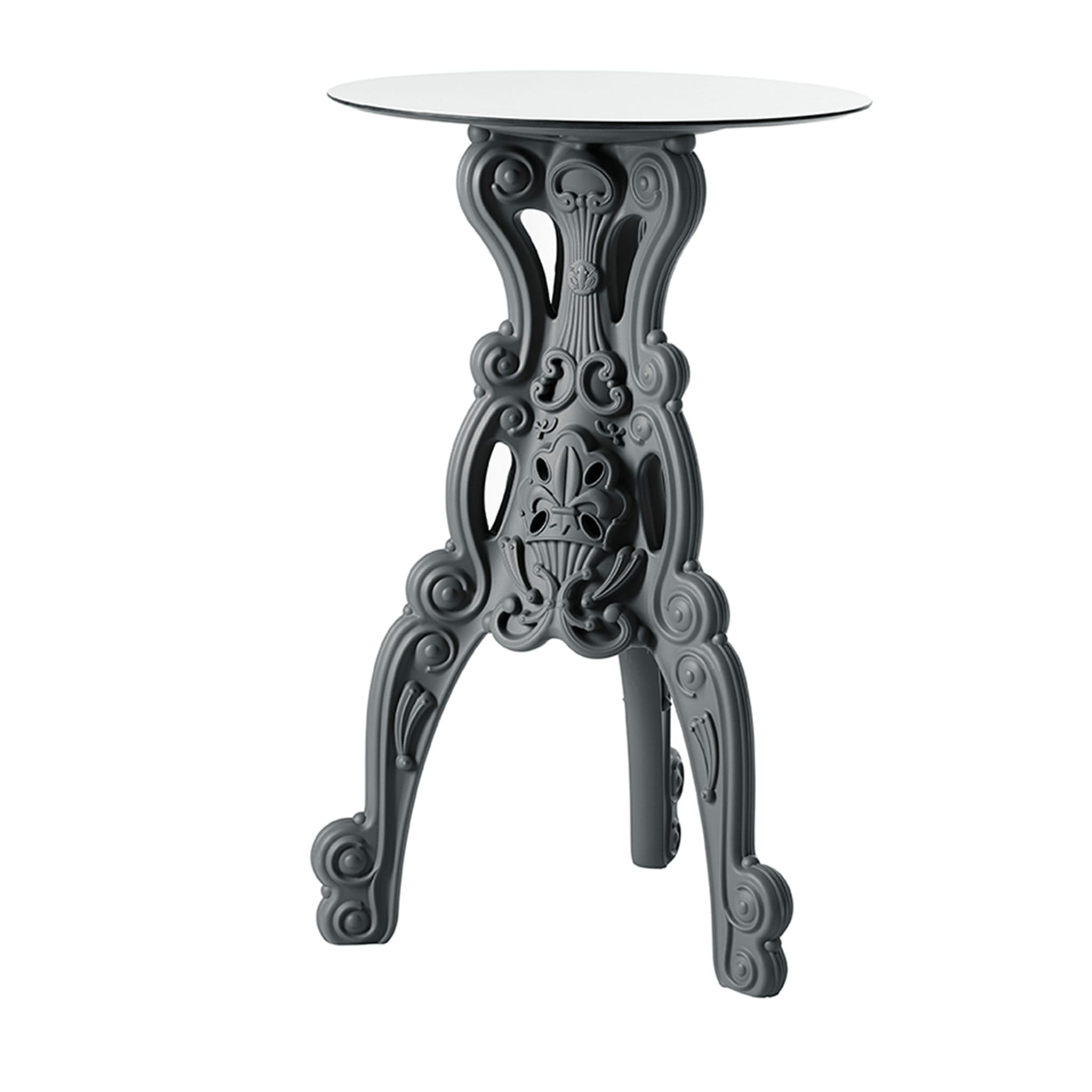 Master of Love Elephany Gray Bistro Table with Round Top - Main view