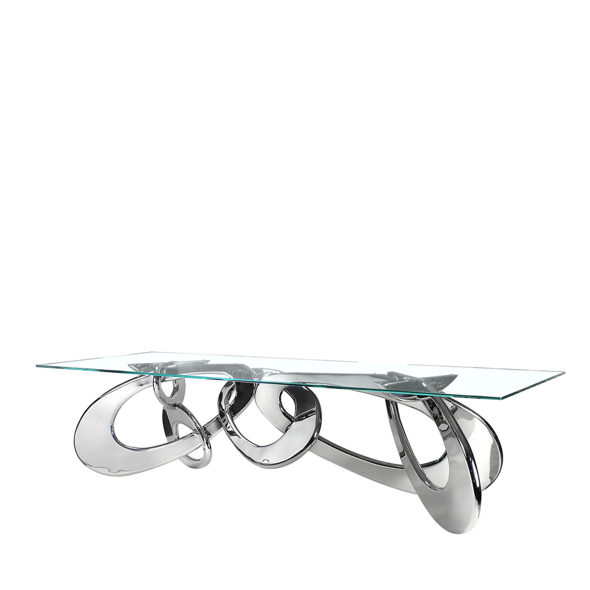 Chained Up Steel Dining Table - Main view