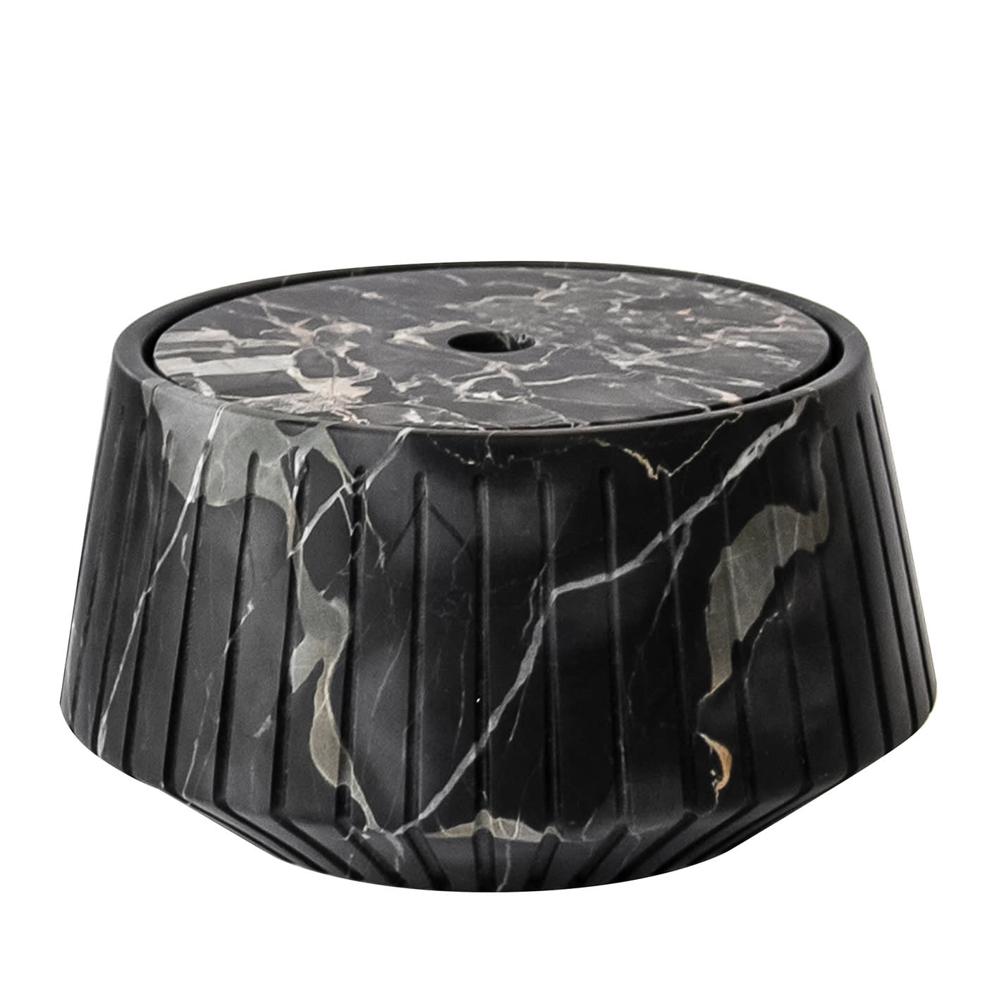 Striped Objects Holder in Portoro marble - FiammettaV Home Collection