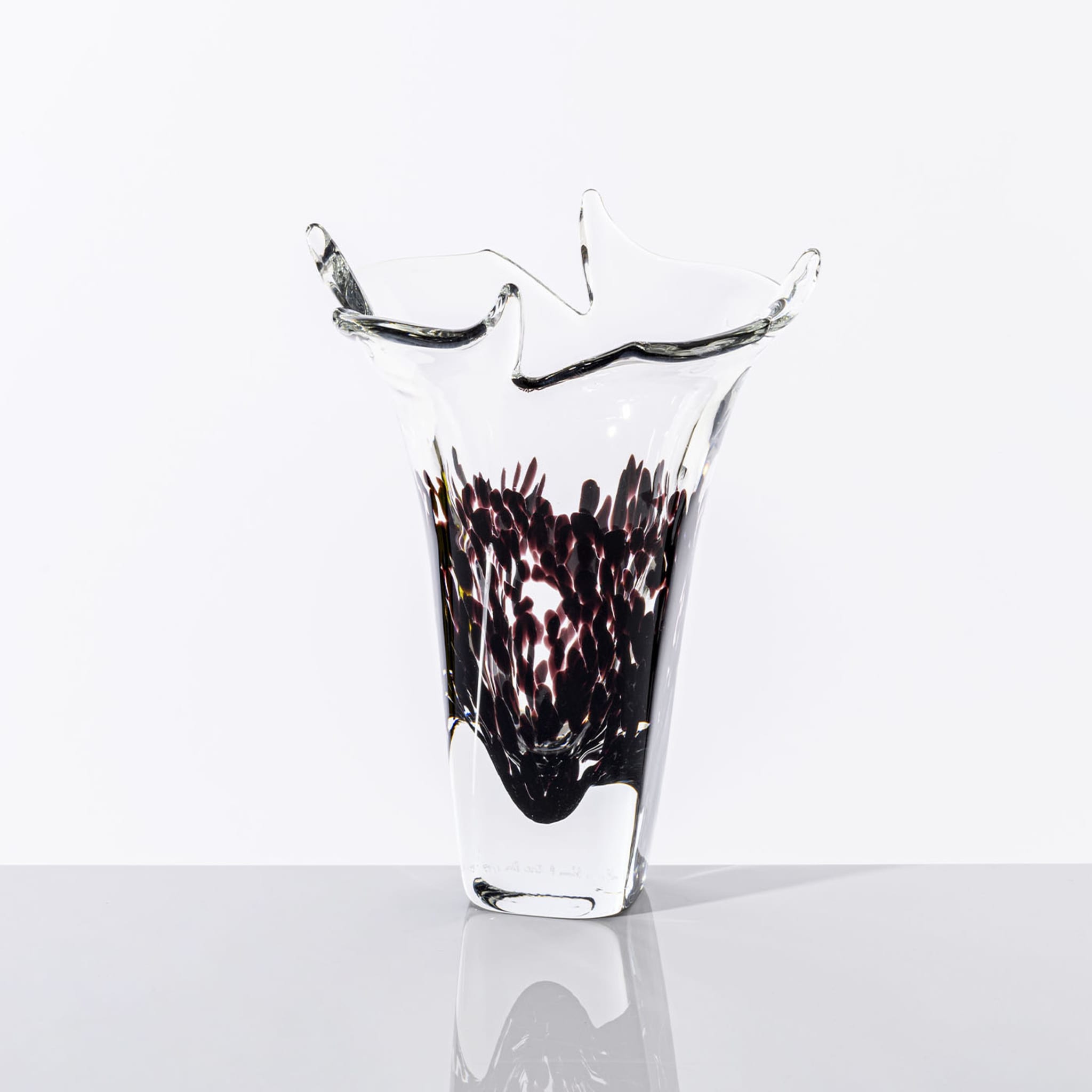 Bloom Dark Red Glass Vase - Alternative view 1