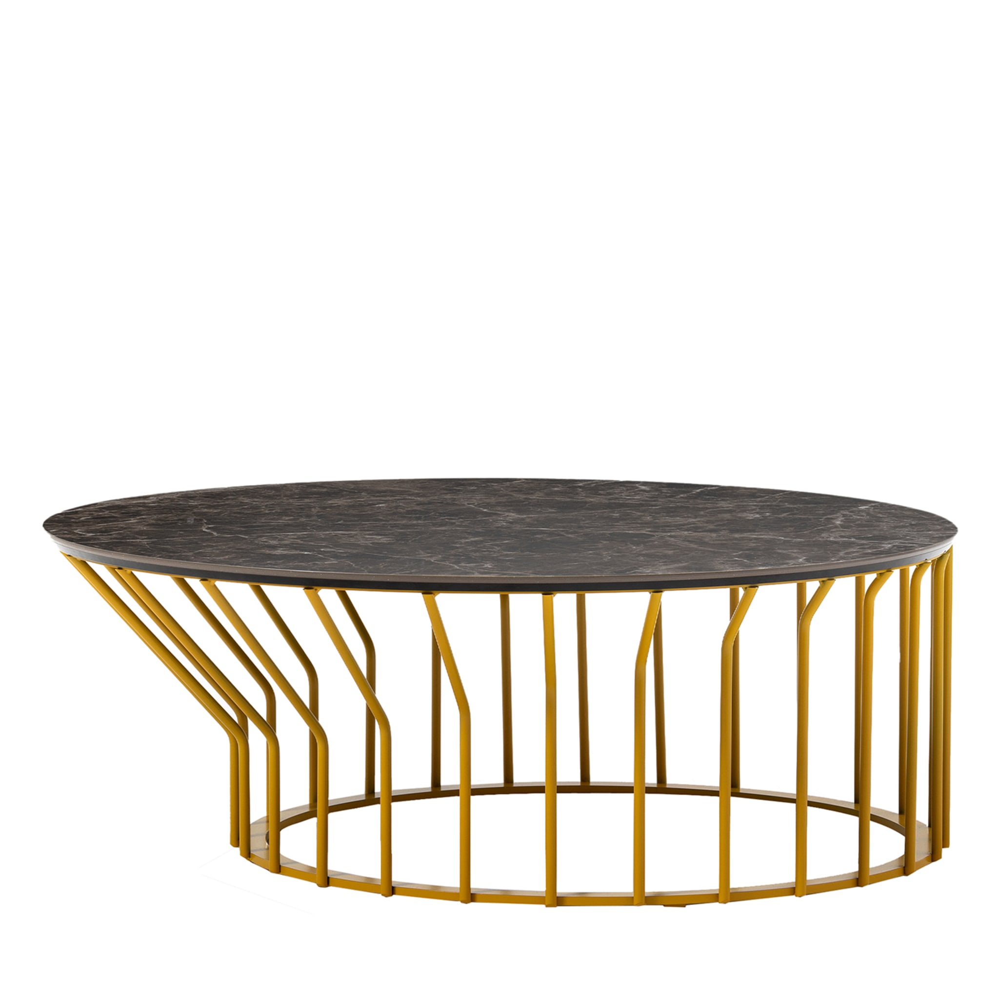 0134 Small Round Yellow Coffee Table - Main view