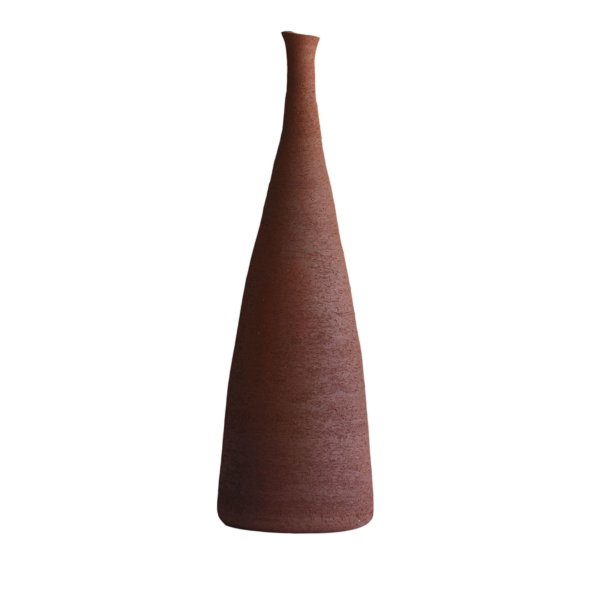 Tapered Red Decorative Vase - Main view