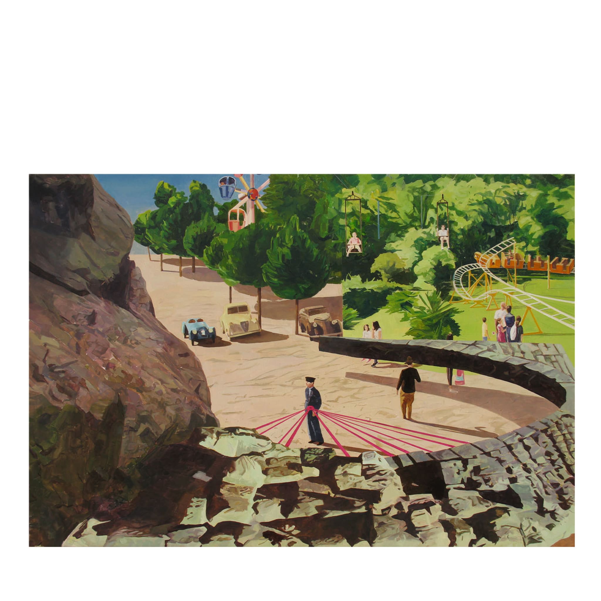 Parco Costituito Da Zone Alberate -  Attrezzatura Oil Painting - Main view