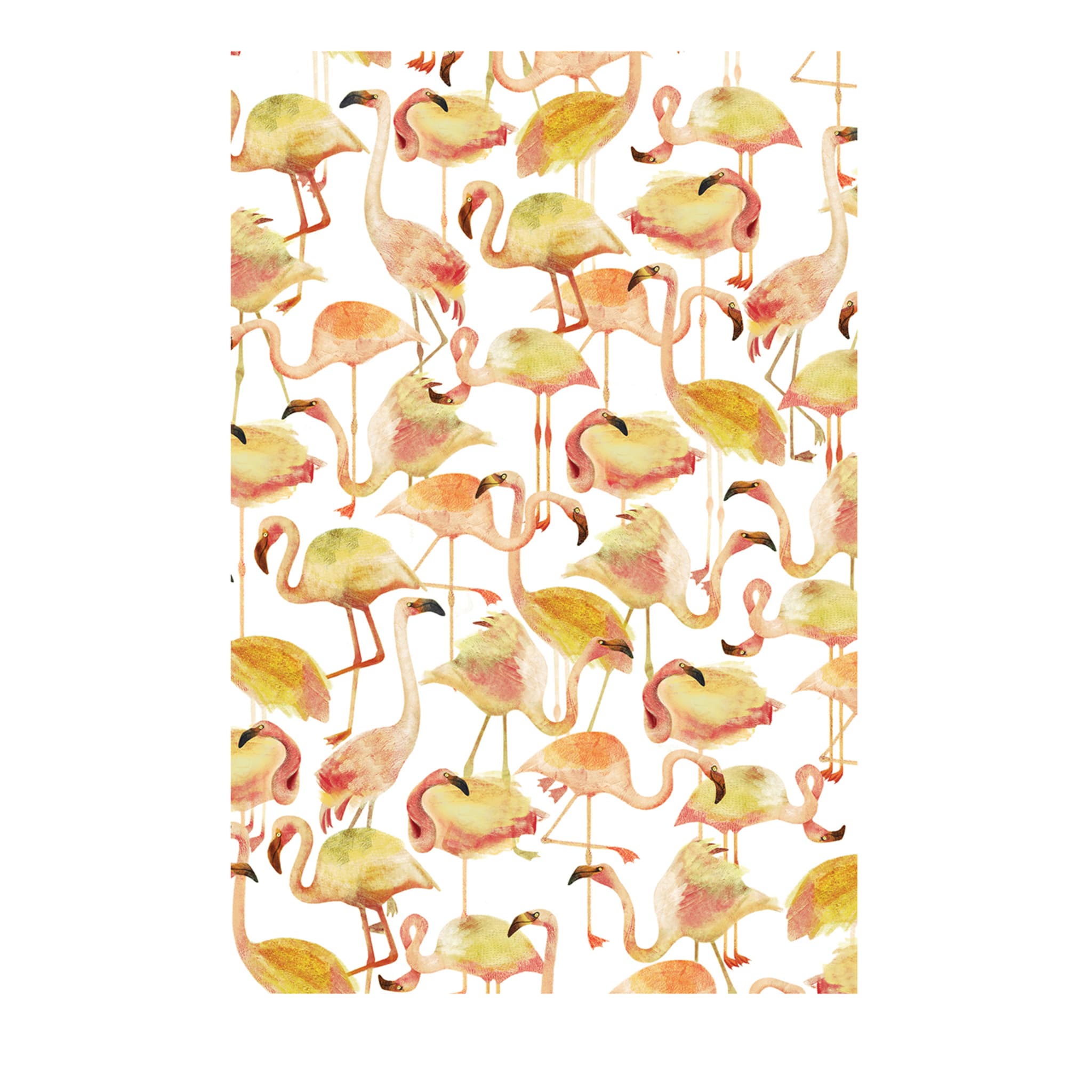 Papier peint Flamingo Lemon de Nicole Valenti - Vue principale