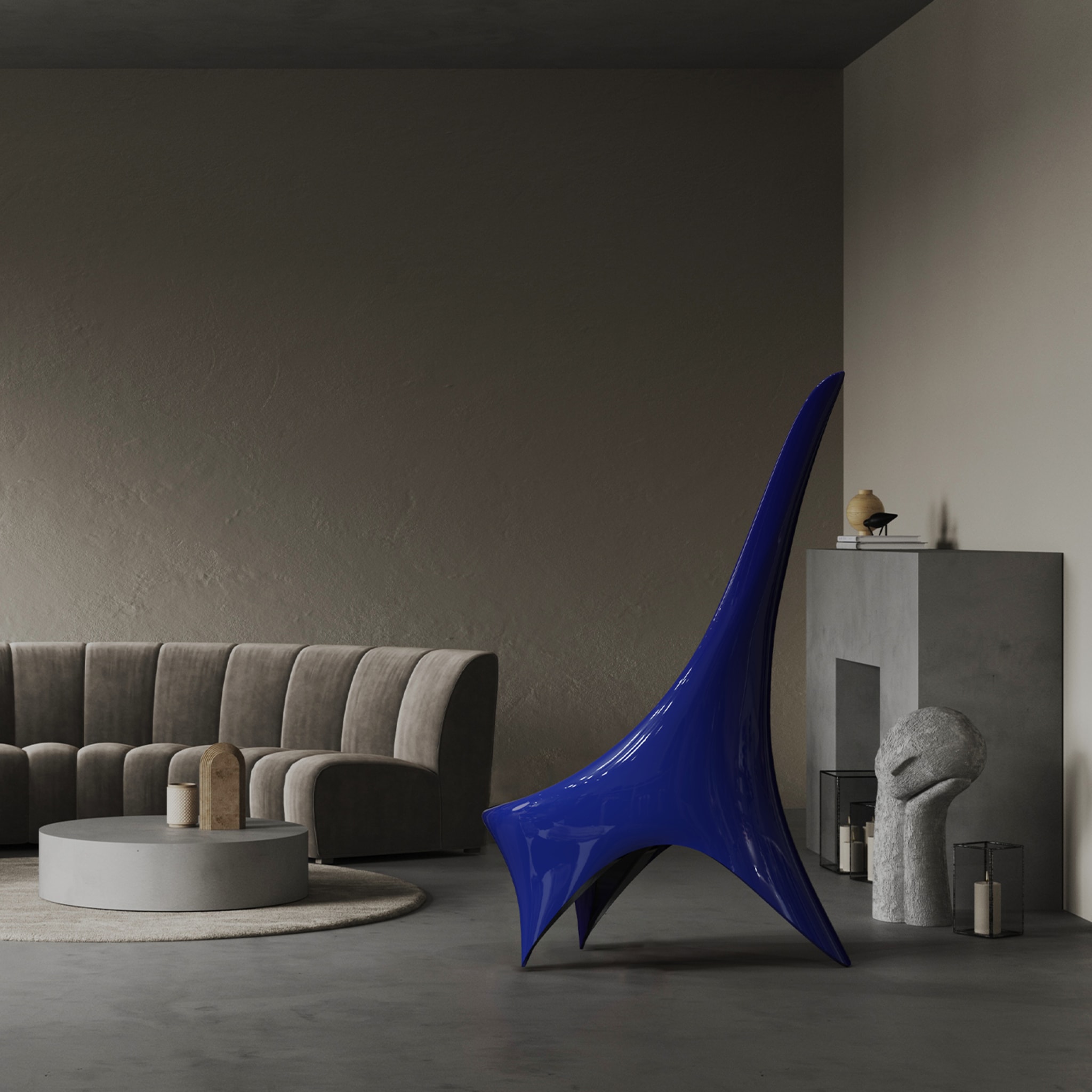 Nyx Electric-Blue Lounge Chair - Alternative Ansicht 5