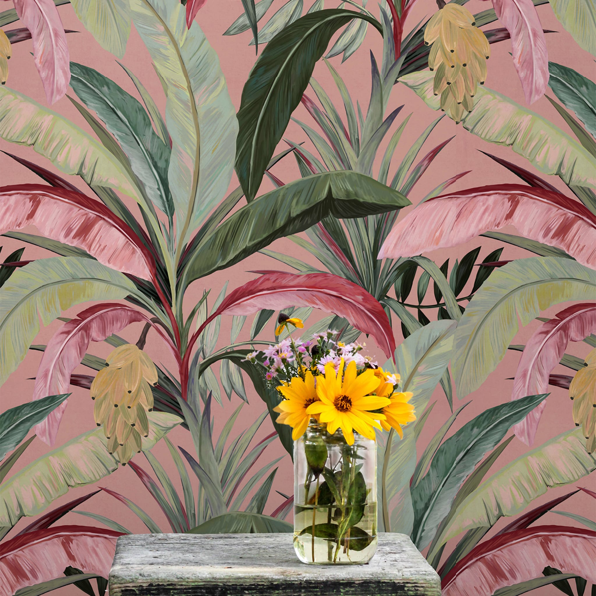 Banana Leaves Jungle Wallpaper - Alternative view 1