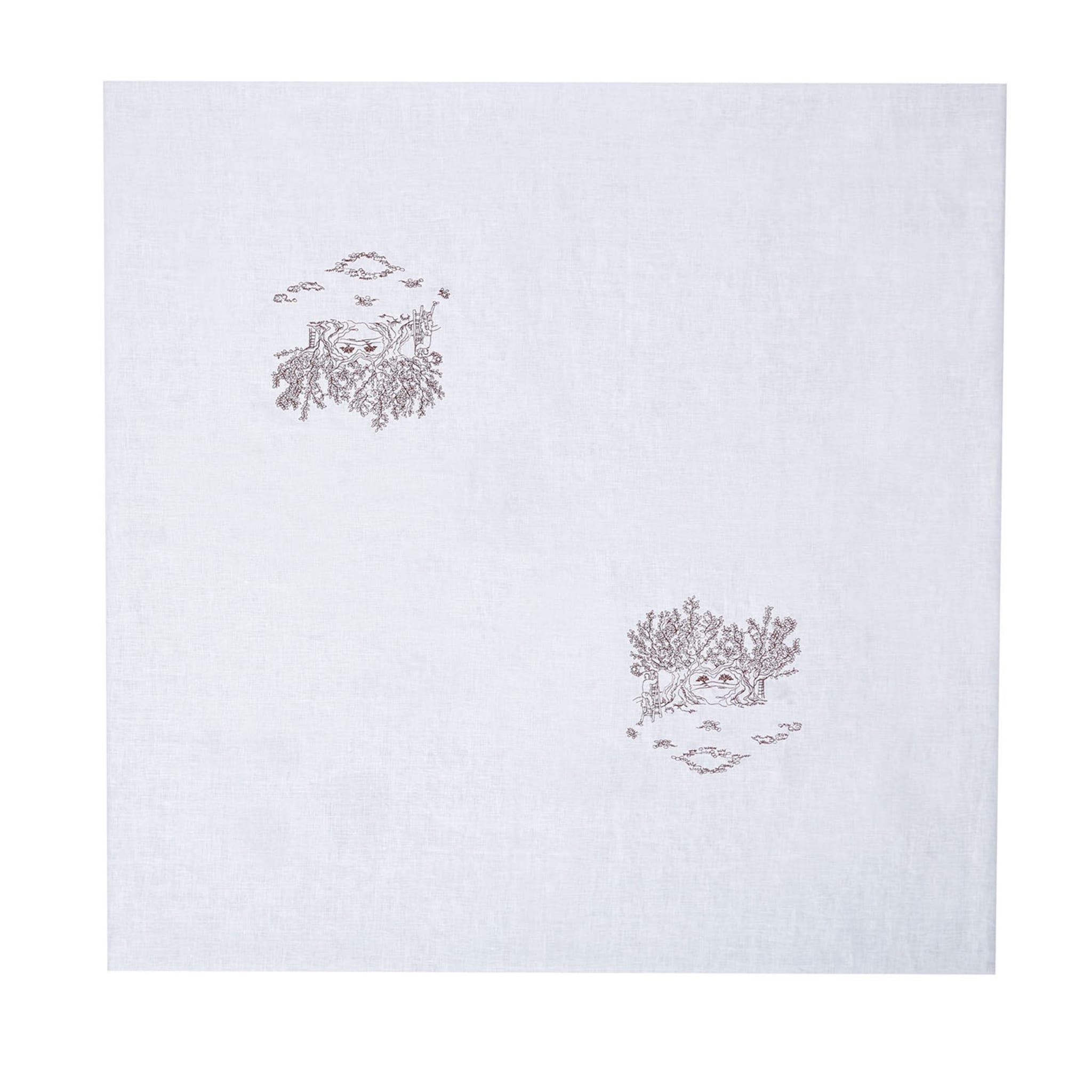 Ulivo Pugliese Rectangular White Tablecloth - Main view